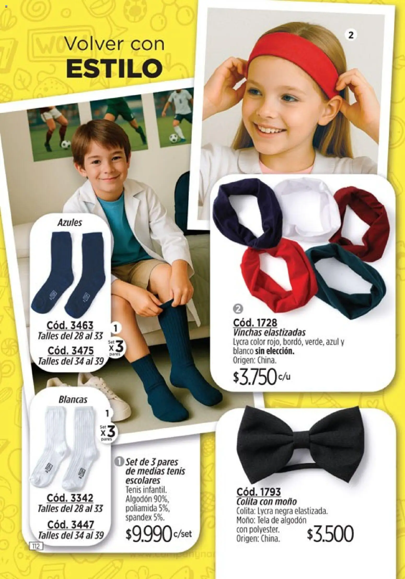 Catálogo Amodil Campaña 2 │ válido desde el 01.02.2026 | Página: 112 | Productos: Algodón, Moño, Medias