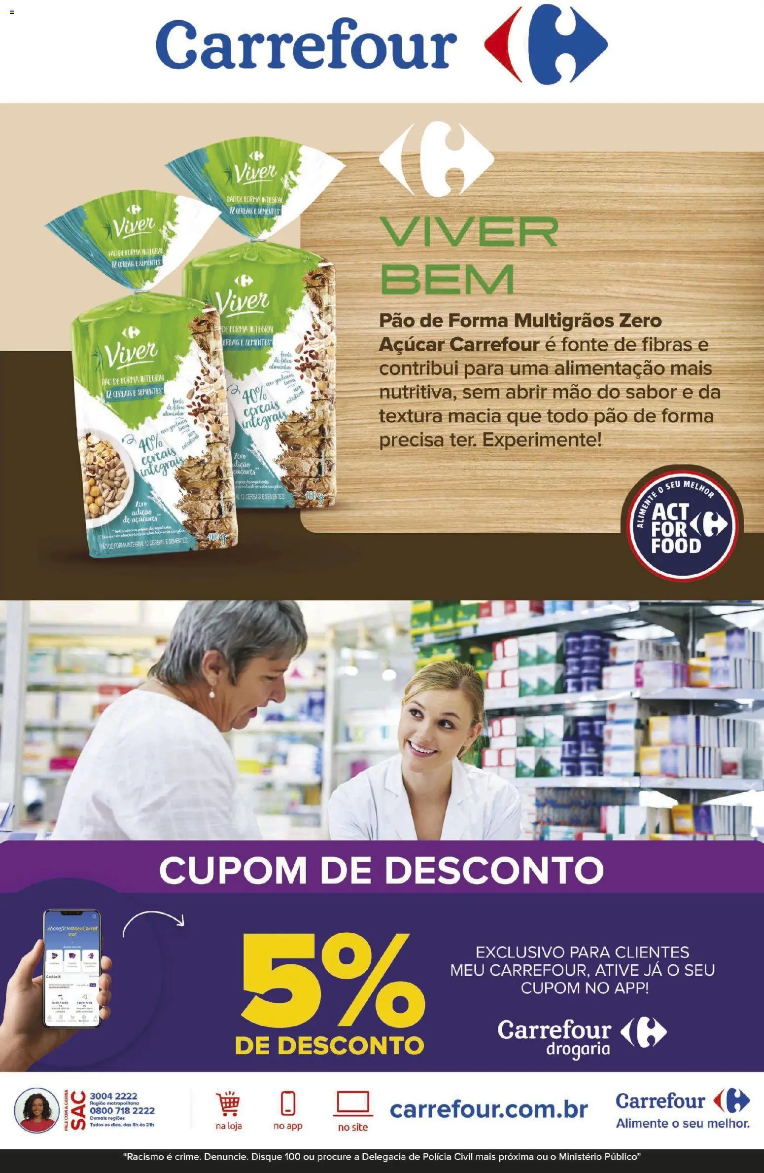 Carrefour Bairro Folheto - válido de 26.03.2026 | Página: 4 | Produtos: Pão, Cereais, Pão de forma, Açúcar