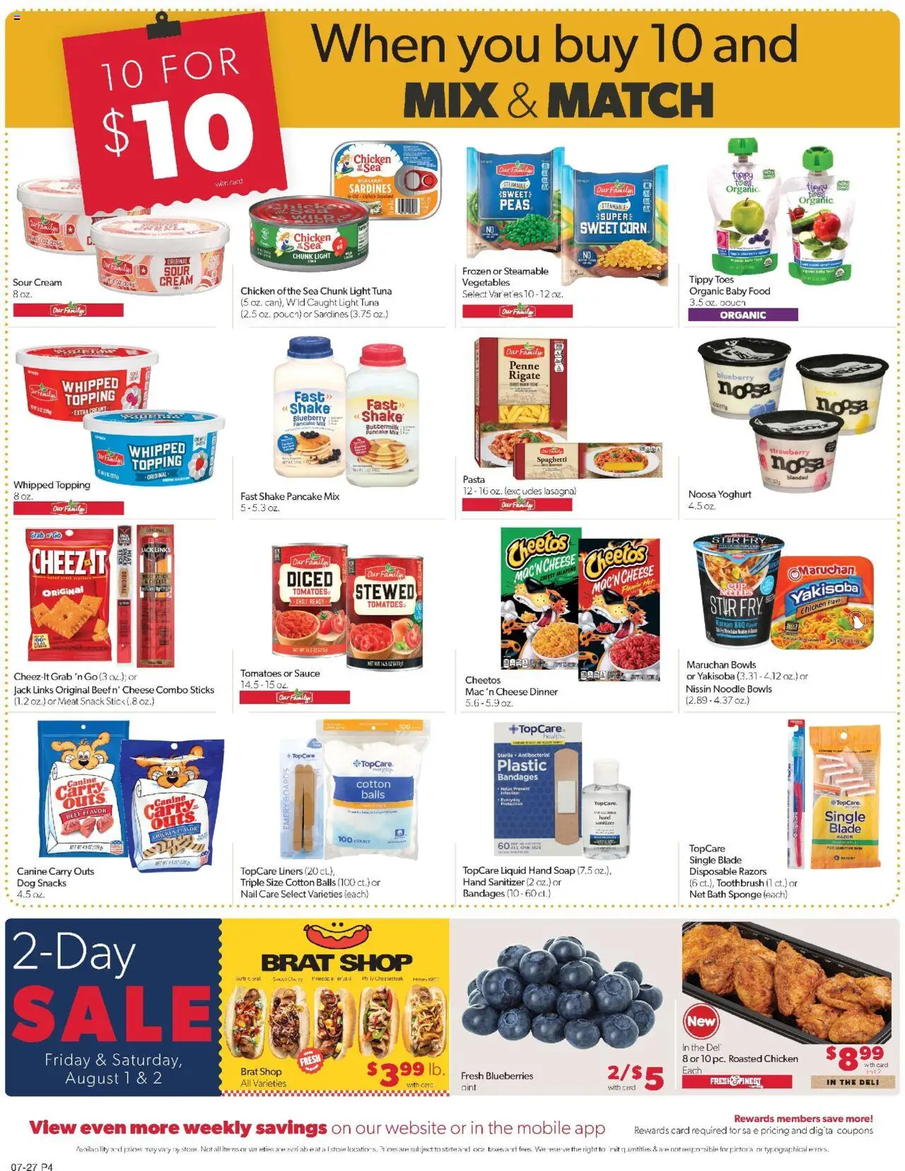 Family Fare Weekly Ad - IA - valid from 25.07.2025 | Page: 6 | Products: Cream, Vegetables, Sauce, Blueberries
