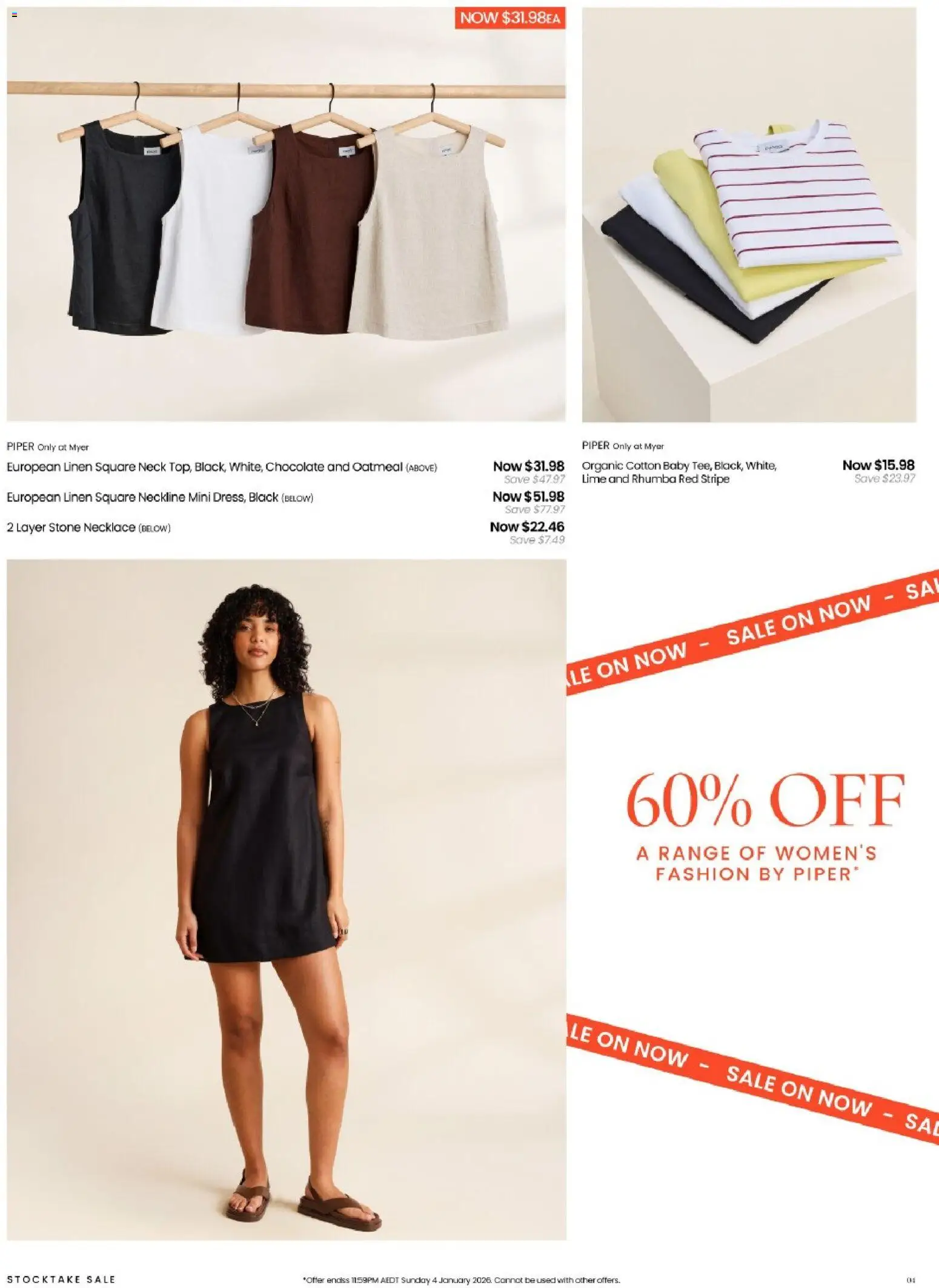 Myer catalogue - valid from 26.12.2025 | Page: 4 | Products: Linen, Chocolate, Lime