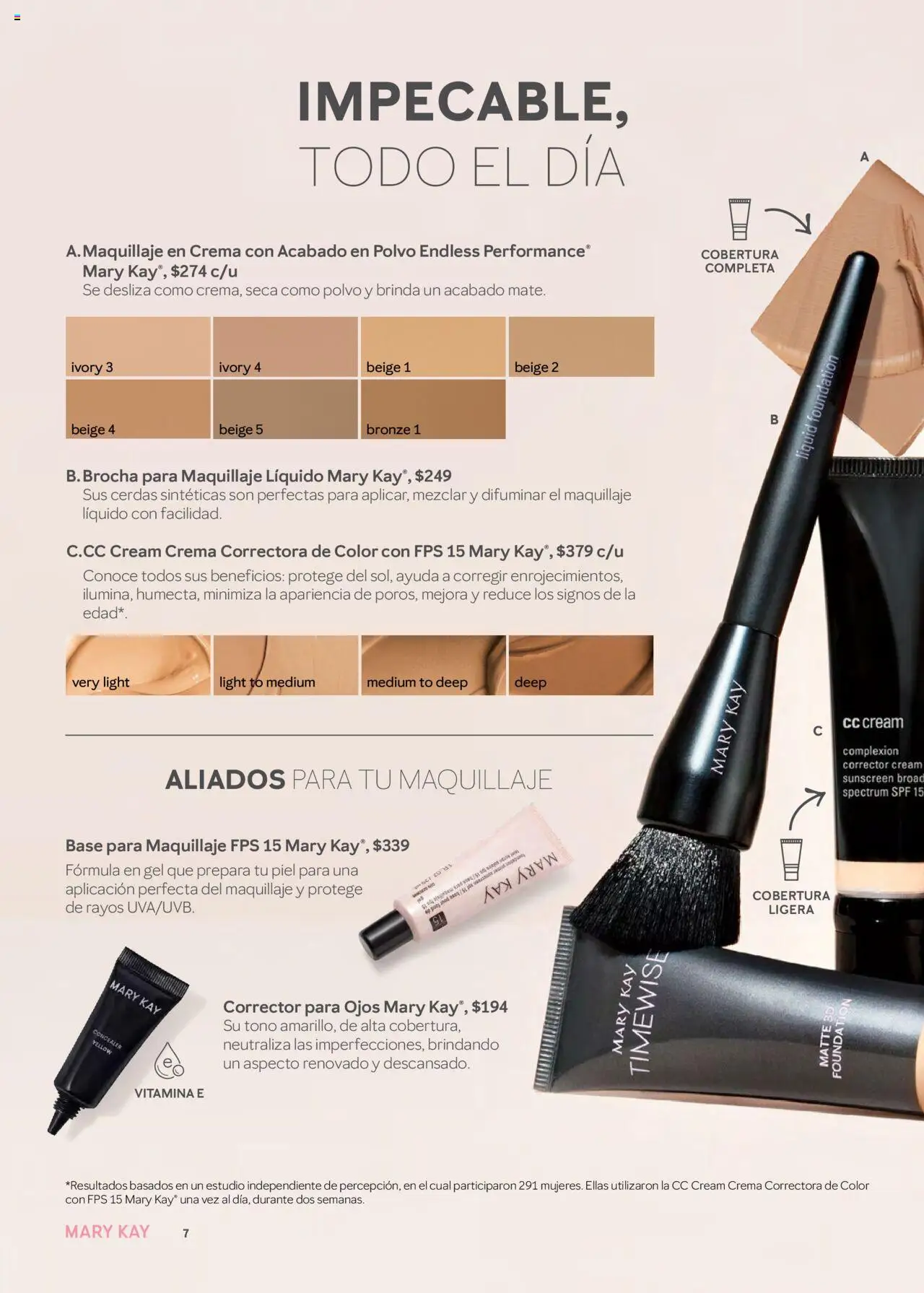 Nuevas ofertas de Mary Kay válidas en toda la República Mexicana desde el 01.07.2025. ¡Encuentra las mejores ofertas en Mary Kay catálogo! | Página: 7 | Productos: Crema, Maquillaje, Corrector, Polvo