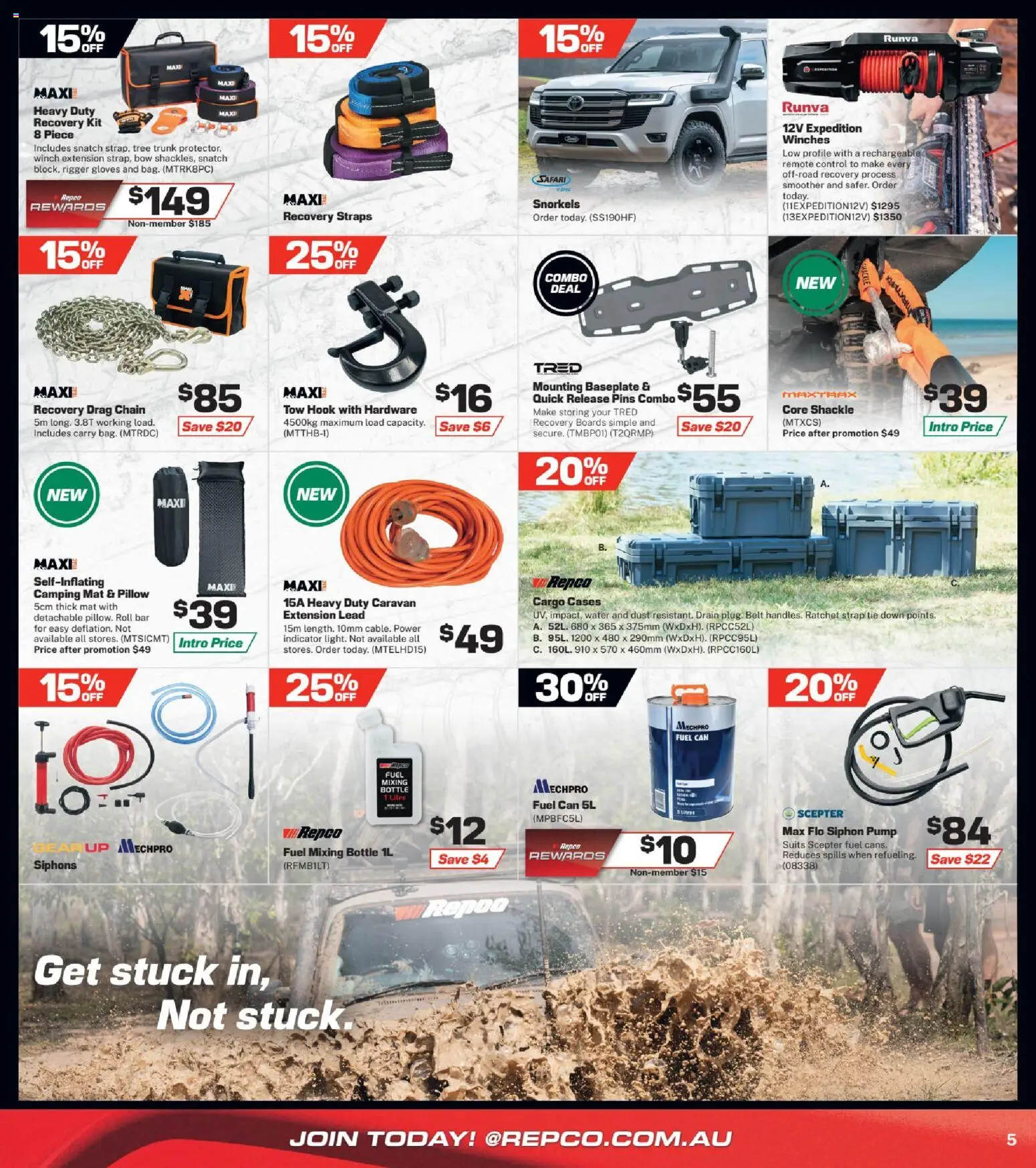 Repco catalogue - valid from 19.03.2026 | Page: 5 | Products: Water, Gloves, Belt, Pillow