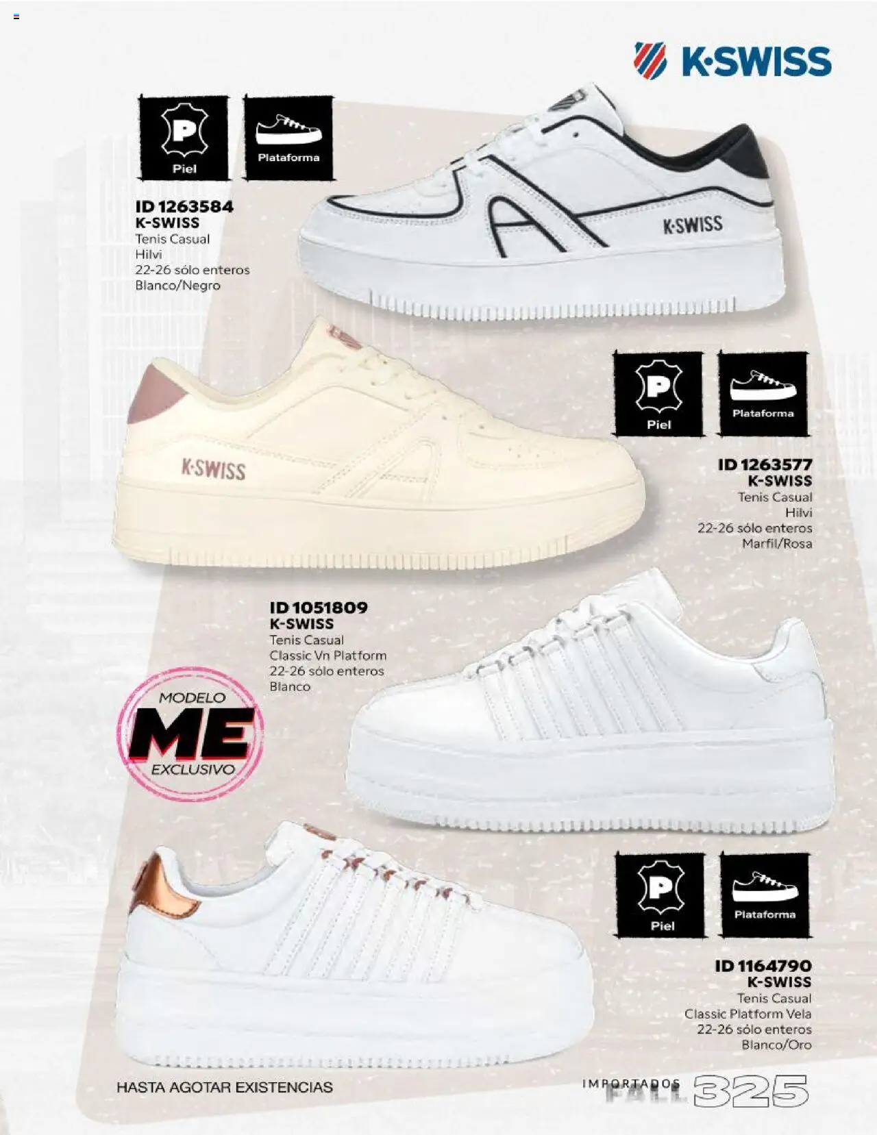 Nuevas ofertas de Price Shoes válidas en toda la República Mexicana desde el 18.10.2025. ¡Encuentra las mejores ofertas en Price Shoes catálogo Fall Importados segunda! | Página: 325 | Productos: Tenis, Vela