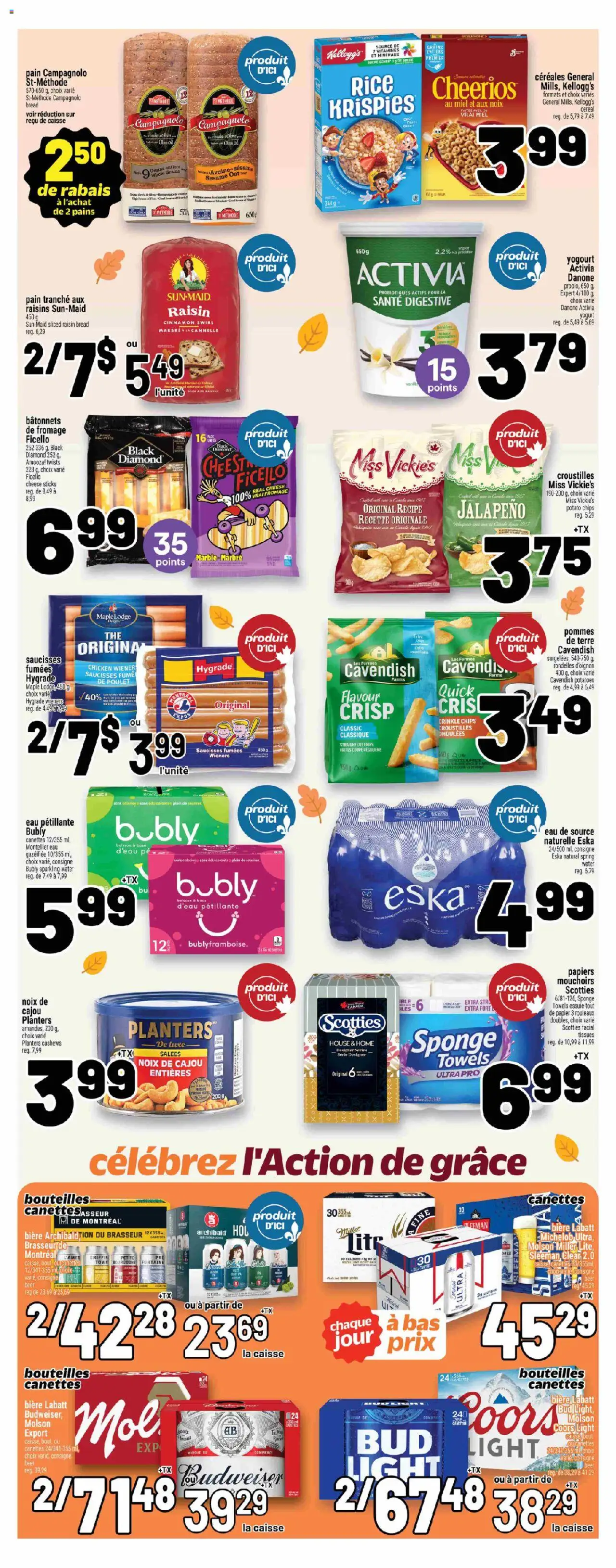 Metro flyer valid from 09.10.2025 | Page: 4 | Products: Potatoes, Cheese, Beer, Chicken