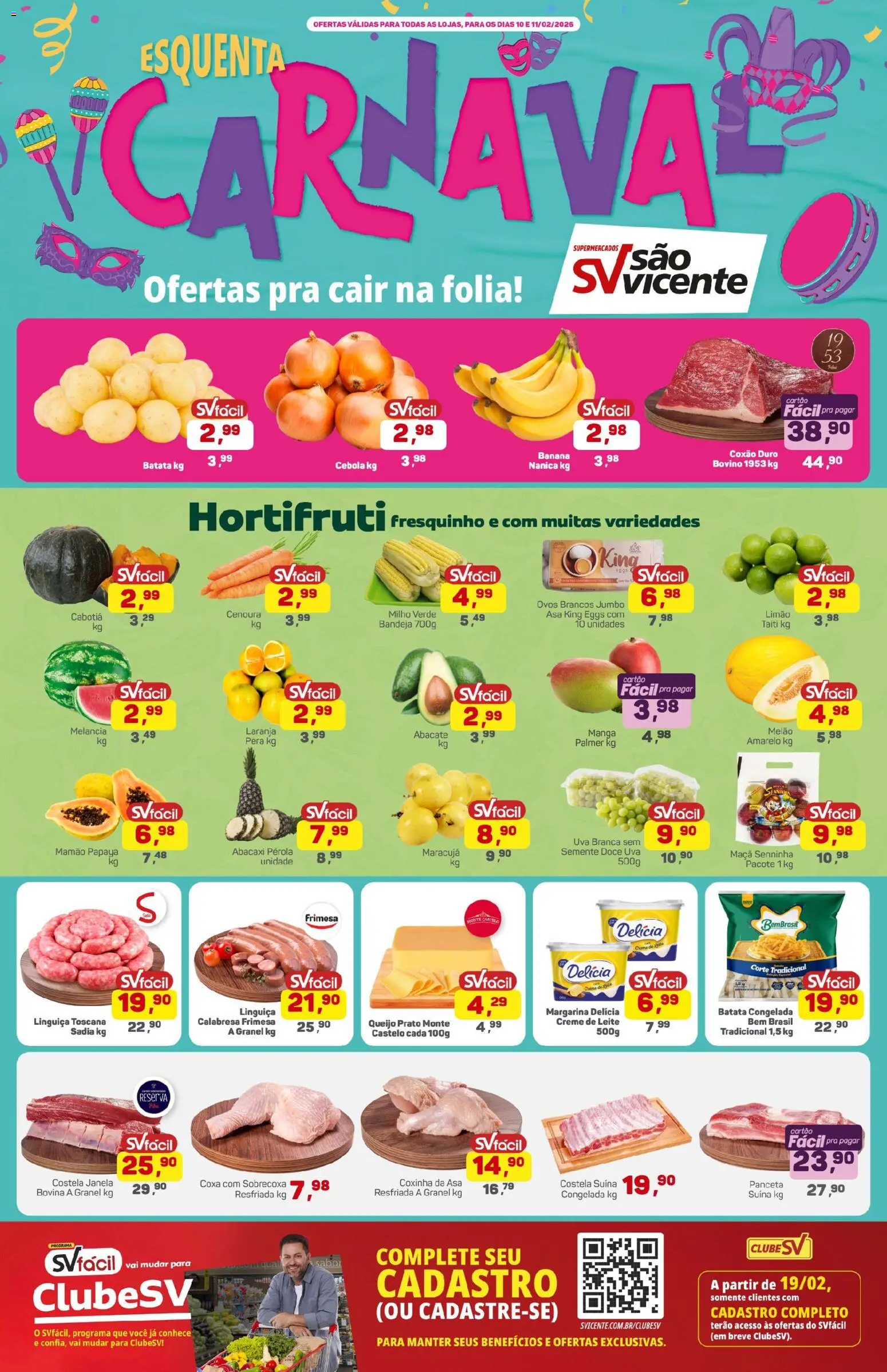 Supermercados São Vicente Folheto - válido de 10.02.2026 | Página: 1