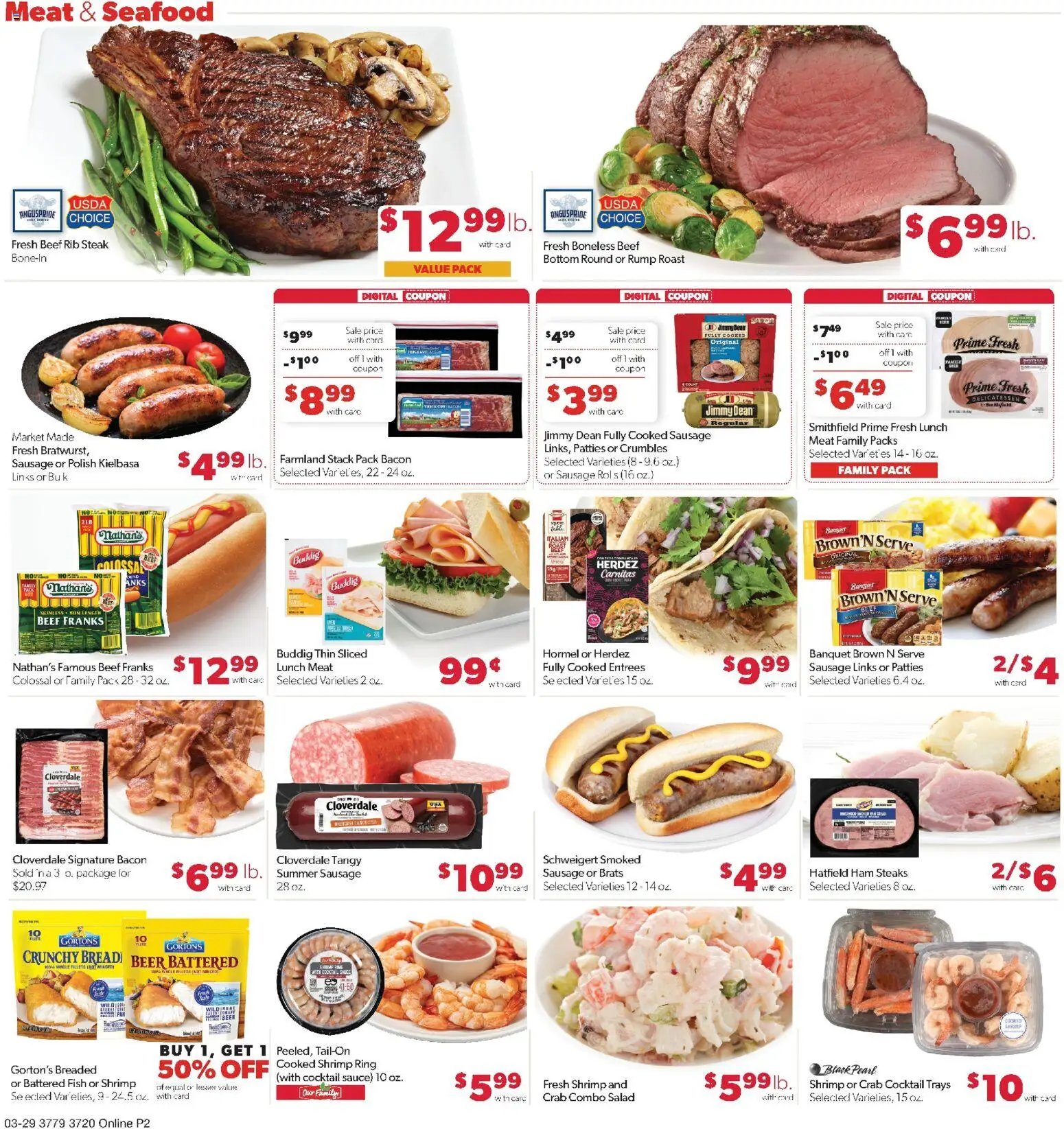 Family Fare Weekly Ad - NE - valid from 29.03.2026 | Page: 7 | Products: Ham, Salad, Sauce, Seafood