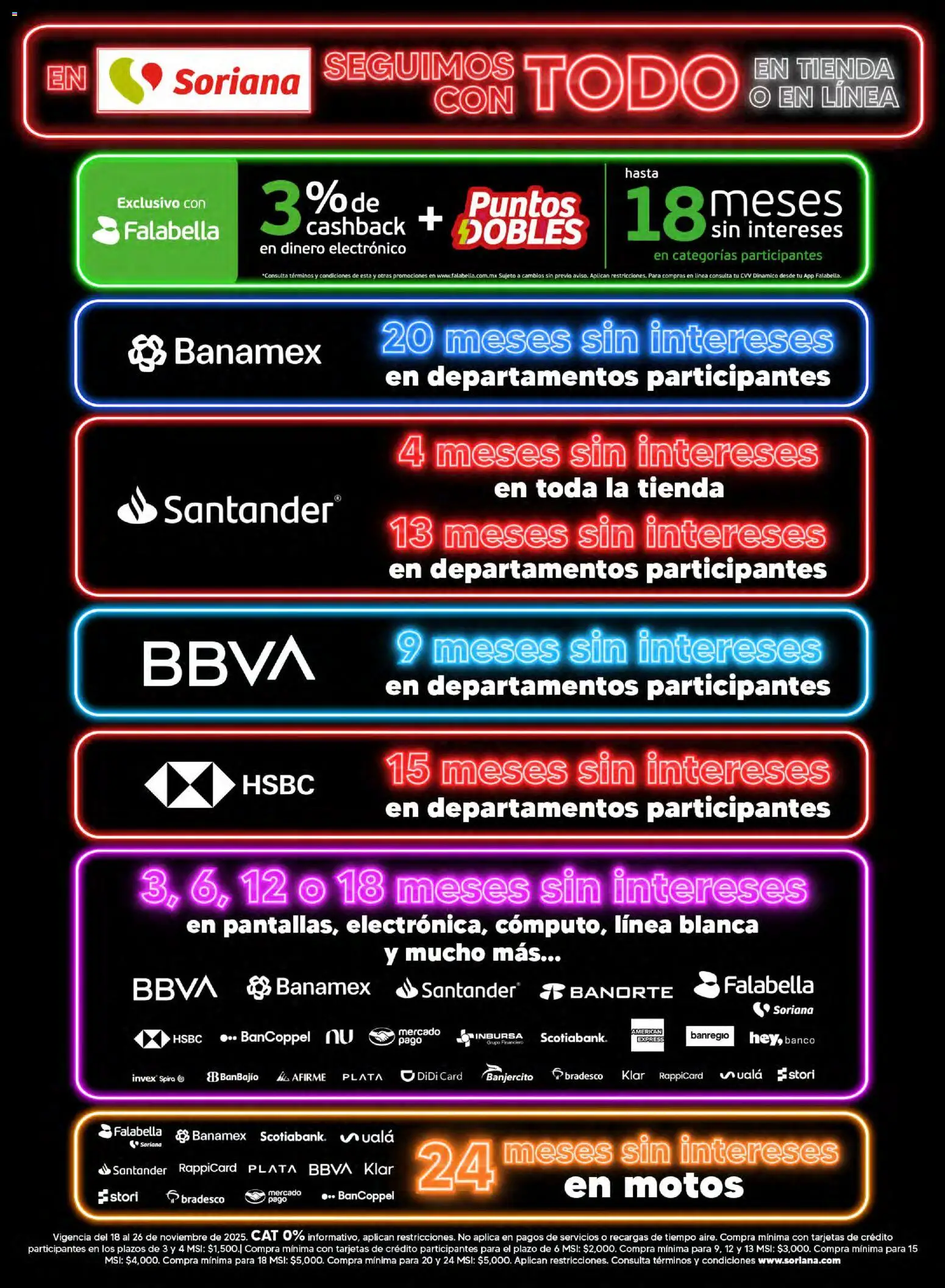 Nuevas ofertas de Soriana válidas en toda la República Mexicana desde el 19.11.2025. ¡Encuentra las mejores ofertas en Soriana - Seguimos con todo Híper Nacional! | Página: 5 | Productos: Banco