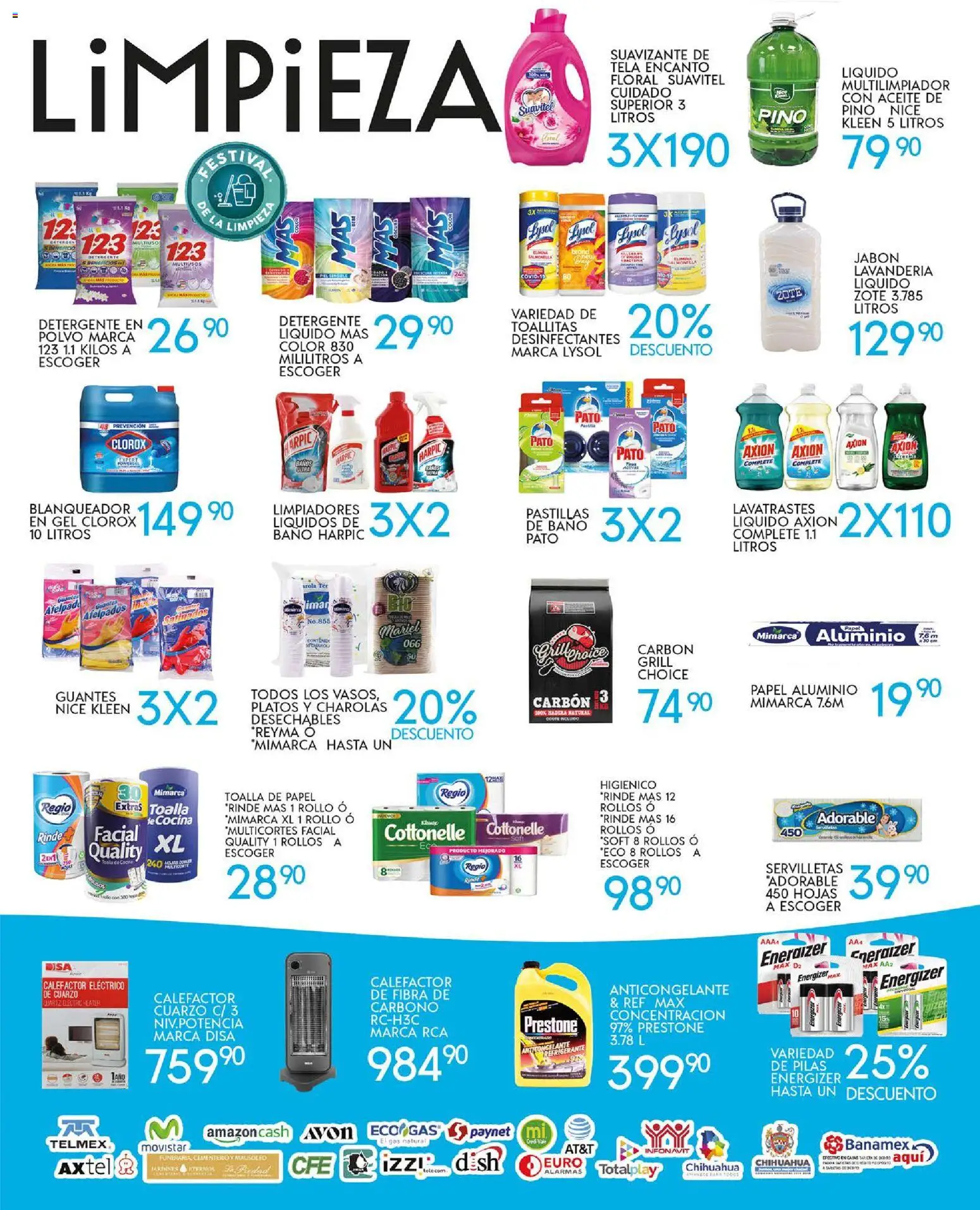 Nuevas ofertas de Alsuper válidas en toda la República Mexicana desde el 31.10.2025. ¡Encuentra las mejores ofertas en Alsuper folleto! | Página: 5 | Productos: Guantes, Bowl, Servilletas, Pilas