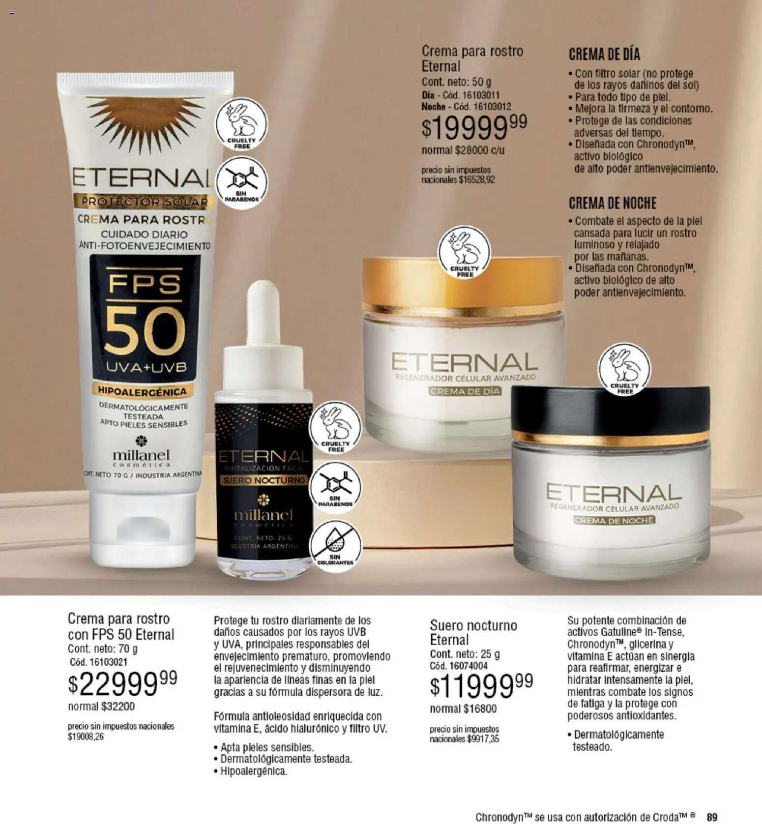 Millanel - Catálogo │ válido desde el 05.01.2026 | Página: 89 | Productos: Protector solar, Crema