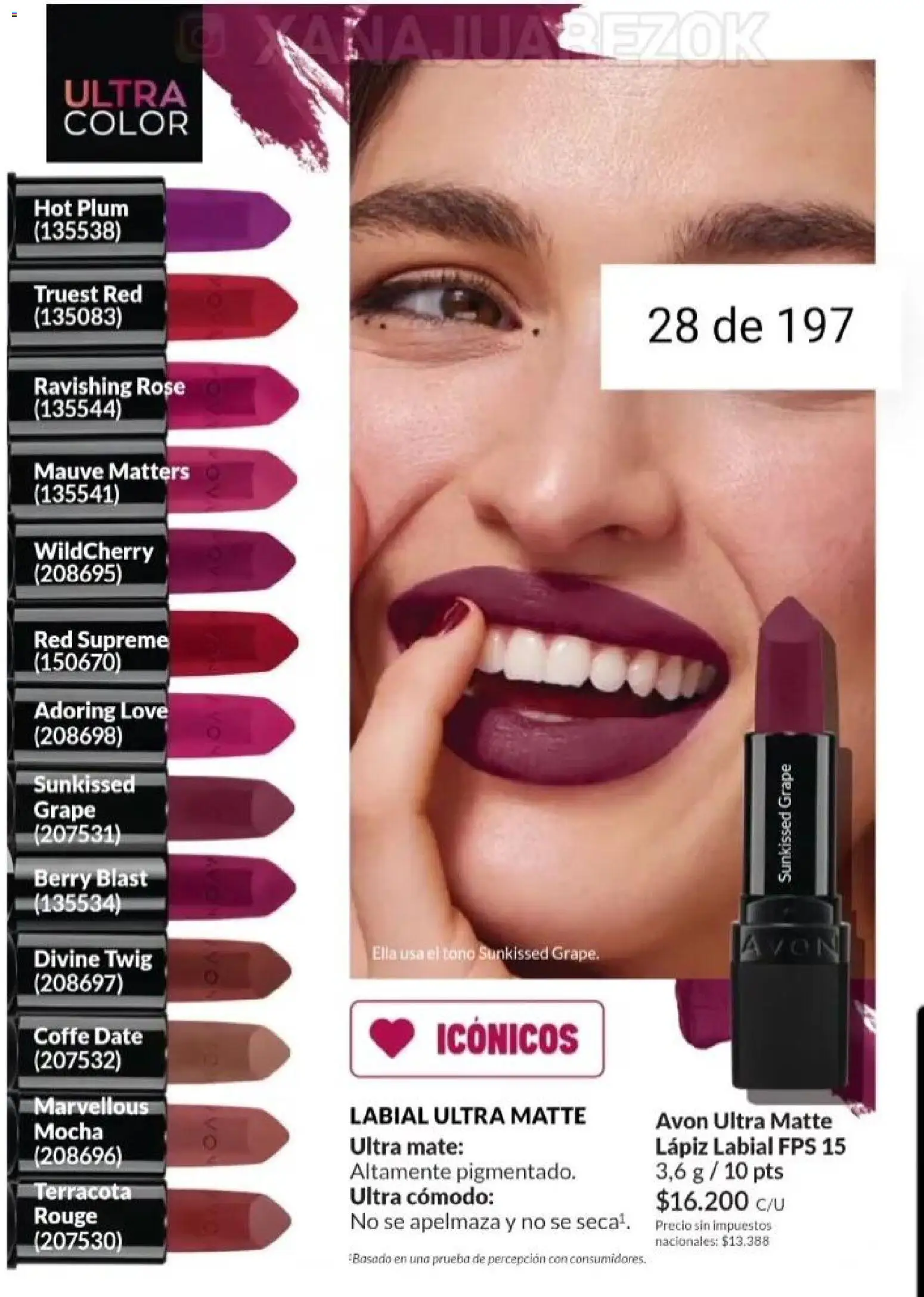 Catálogo AVON Campaña 15/2025 │ válido desde el 23.10.2025 | Página: 23 | Productos: Mate, Lápiz labial