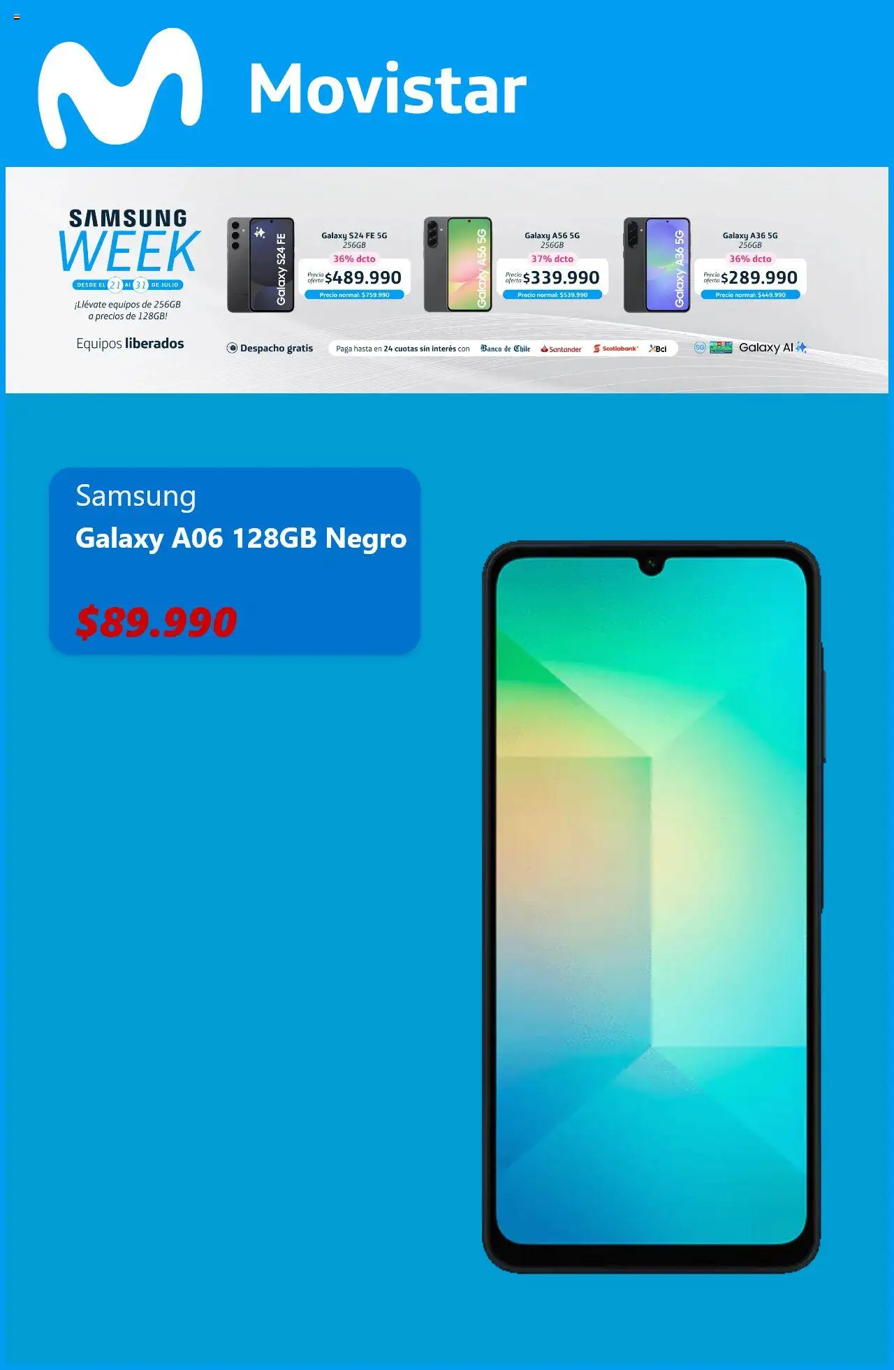 Movistar ofertas  │ válido desde el 21.07.2025 | Página: 3 | Productos: Banco