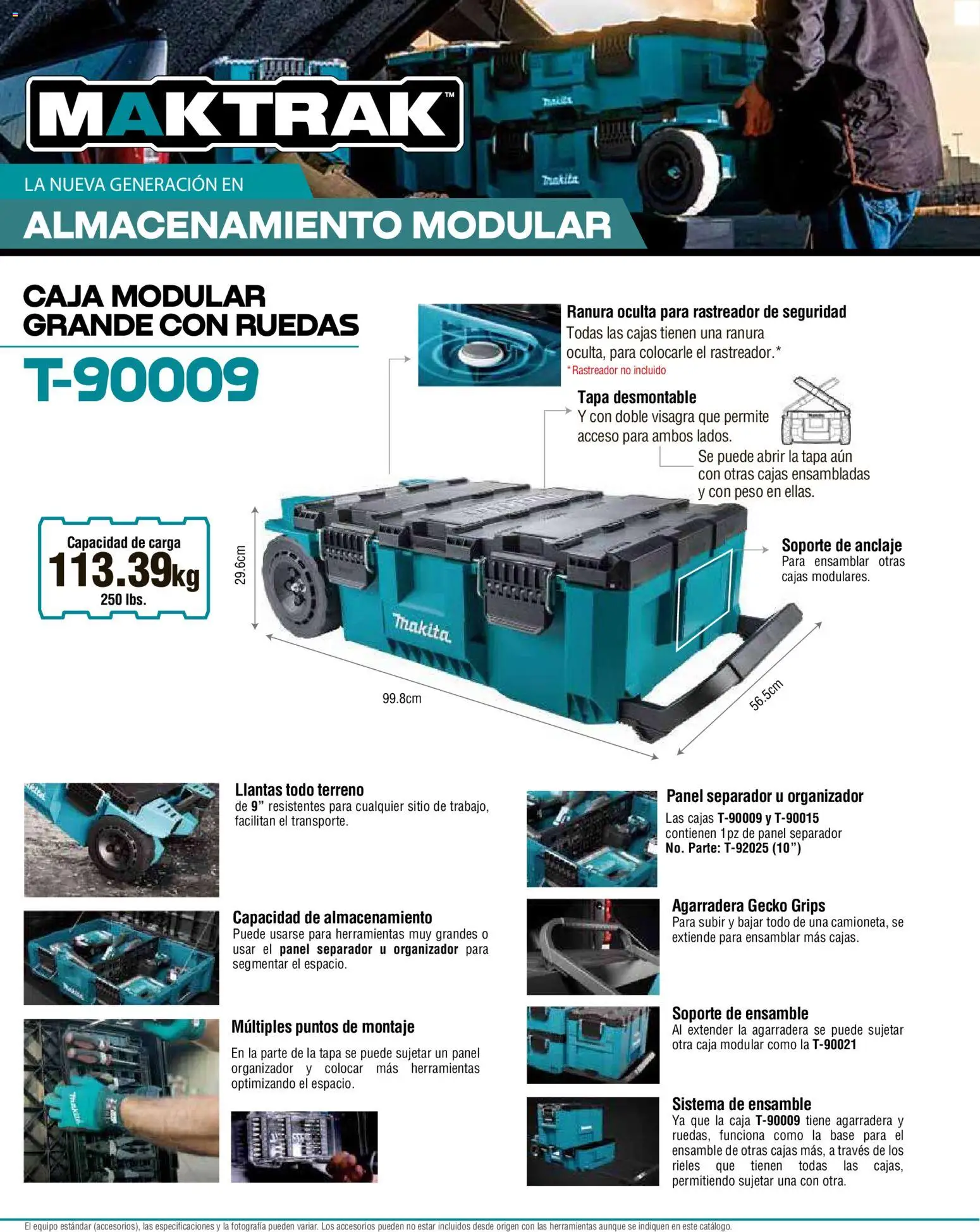 Nuevas ofertas de Makita válidas en toda la República Mexicana desde el 01.12.2025. ¡Encuentra las mejores ofertas en Makita catálogo Aspiradoras! | Página: 8 | Productos: Organizador, Modular, Caja
