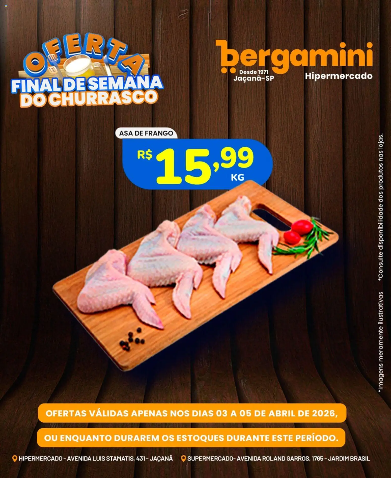 Supermercado Bergamini Folheto - válido de 03.04.2026 | Página: 5 | Produtos: Asa de frango, Frango