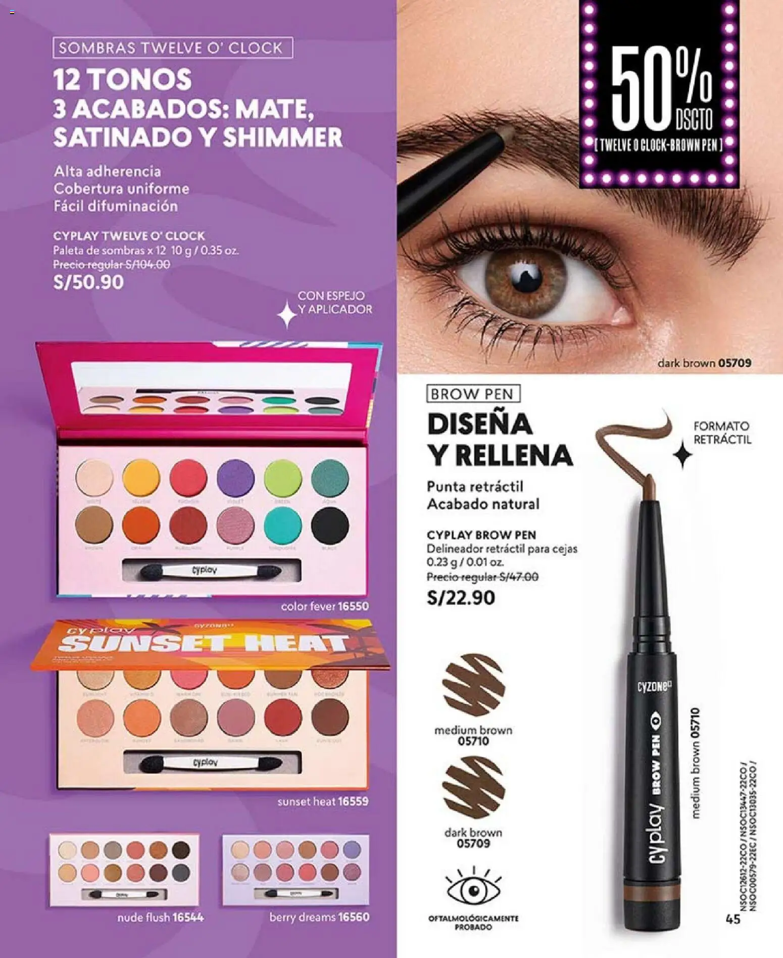Catálogo CyZone válido desde 27.12.2025 | Página: 45 | Productos: Delineador, Espejo