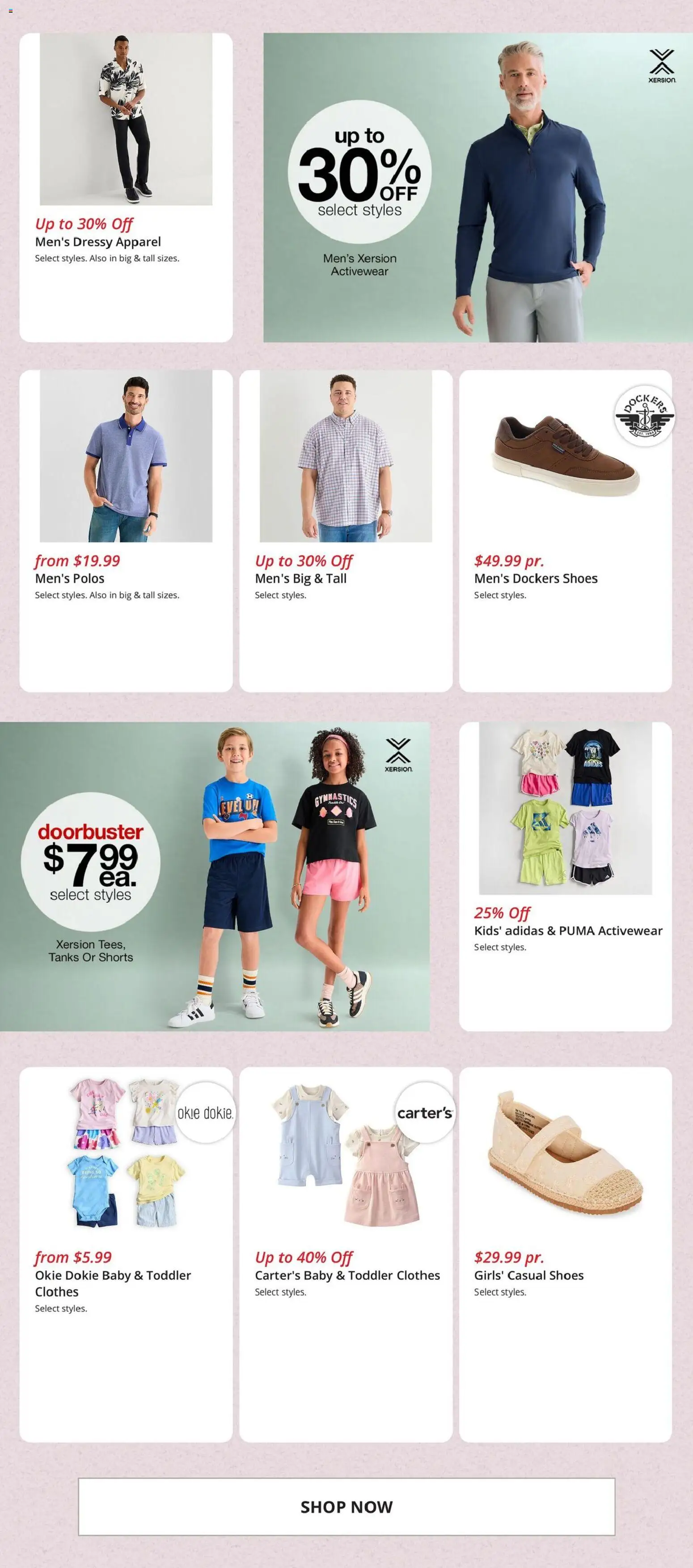 JCPenney Weekly Ad - valid from 13.03.2026 | Page: 6 | Products: Clothes, Shorts