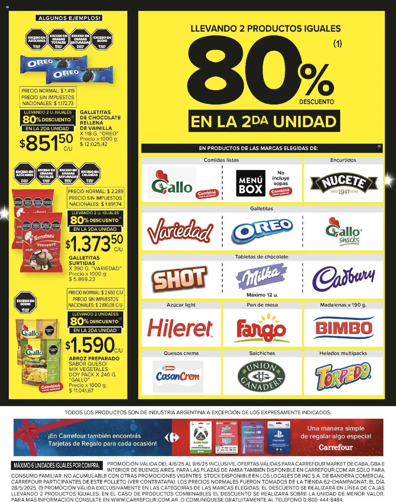 Carrefour Market catálogo │ válido desde el 04.06.2025 | Página: 4 | Productos: Mesa, Pan, Chocolate, Crema