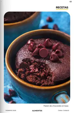 Vista previa de Pastel de chocolate en taza, Chocolate cake in a cup, nuevo folleto de la tienda, válido en México a partir del 01.02.2026 | Página: 63