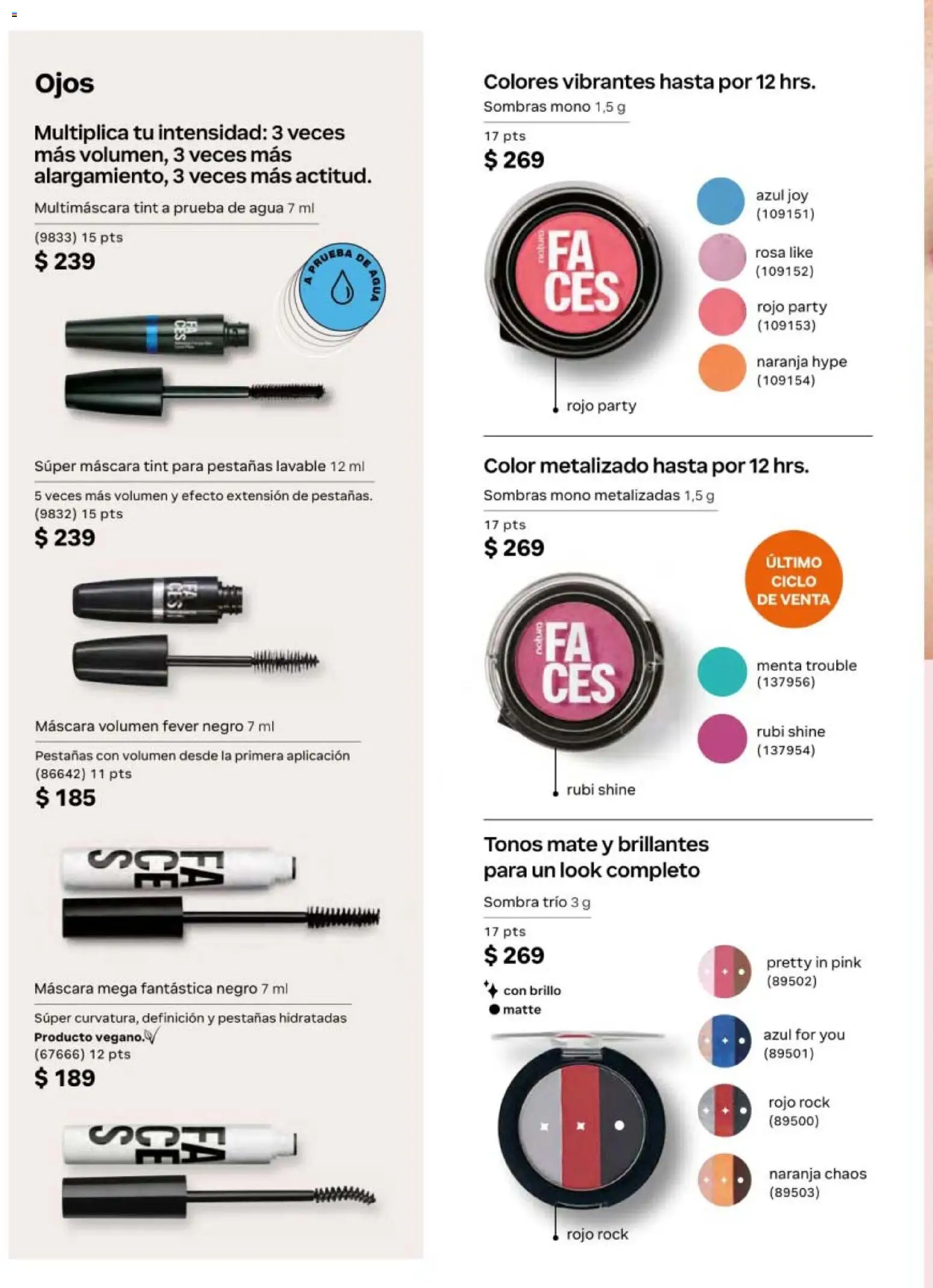 Nuevas ofertas de Natura válidas en toda la República Mexicana desde el 08.05.2026. ¡Encuentra las mejores ofertas en Natura campaña 8 2026! | Página: 80 | Productos: Máscara, Brillo, Sombra, Moño