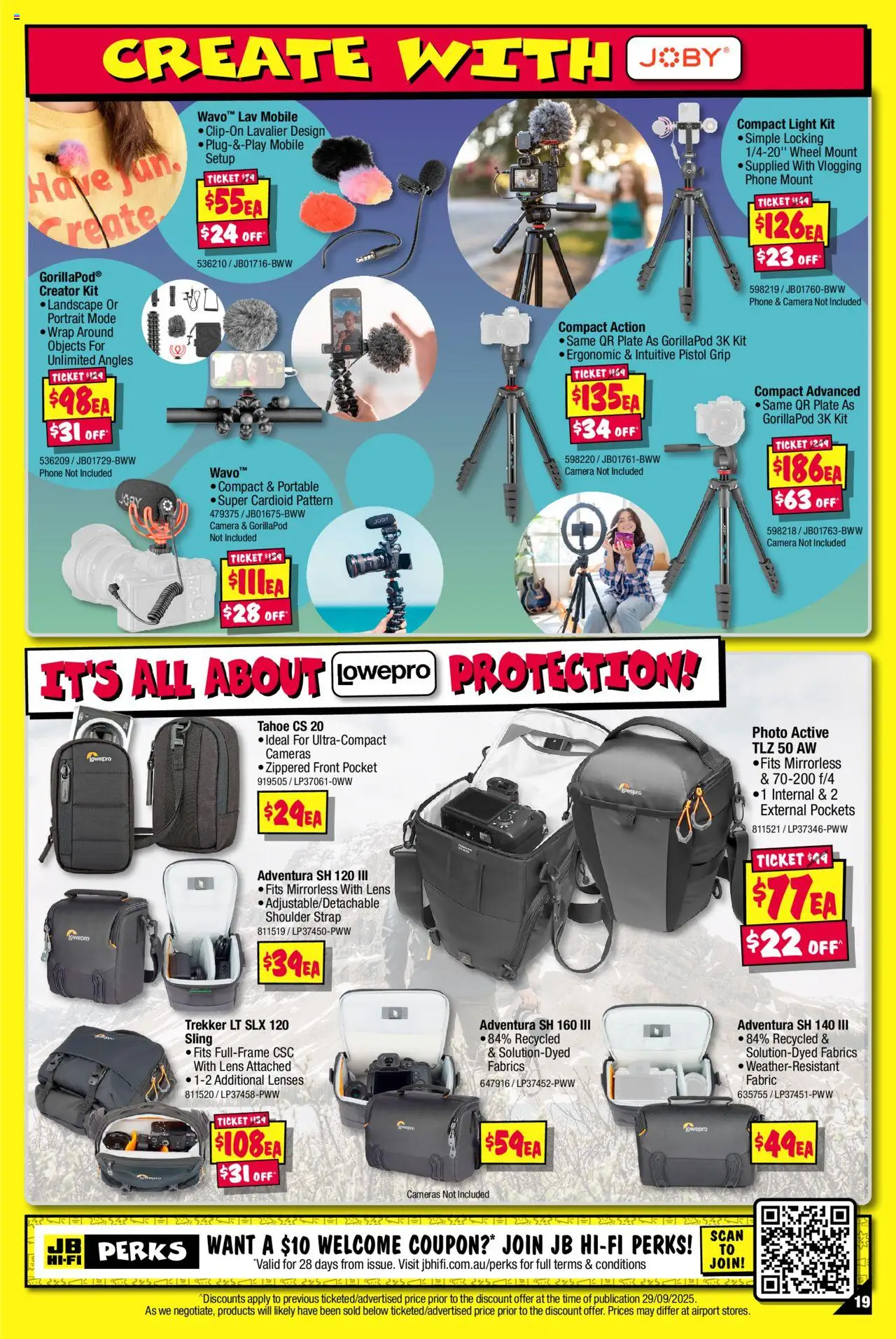 JB Hi-Fi catalogue - valid from 02.10.2025 | Page: 19 | Products: Ergonomic, Light, Camera, Portable