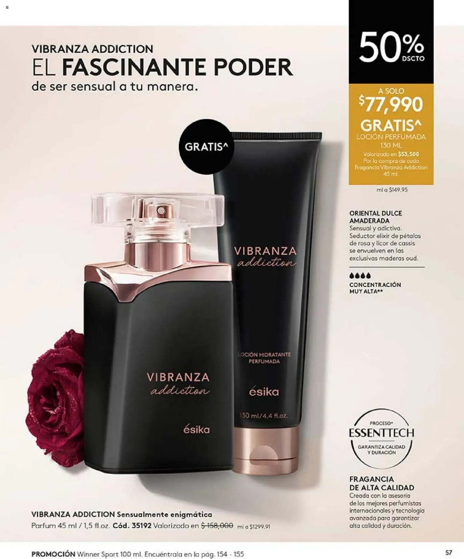 Ésika revista - valida desde el 20.02.2026 | Página: 57 | Productos: Loción, Fragancia