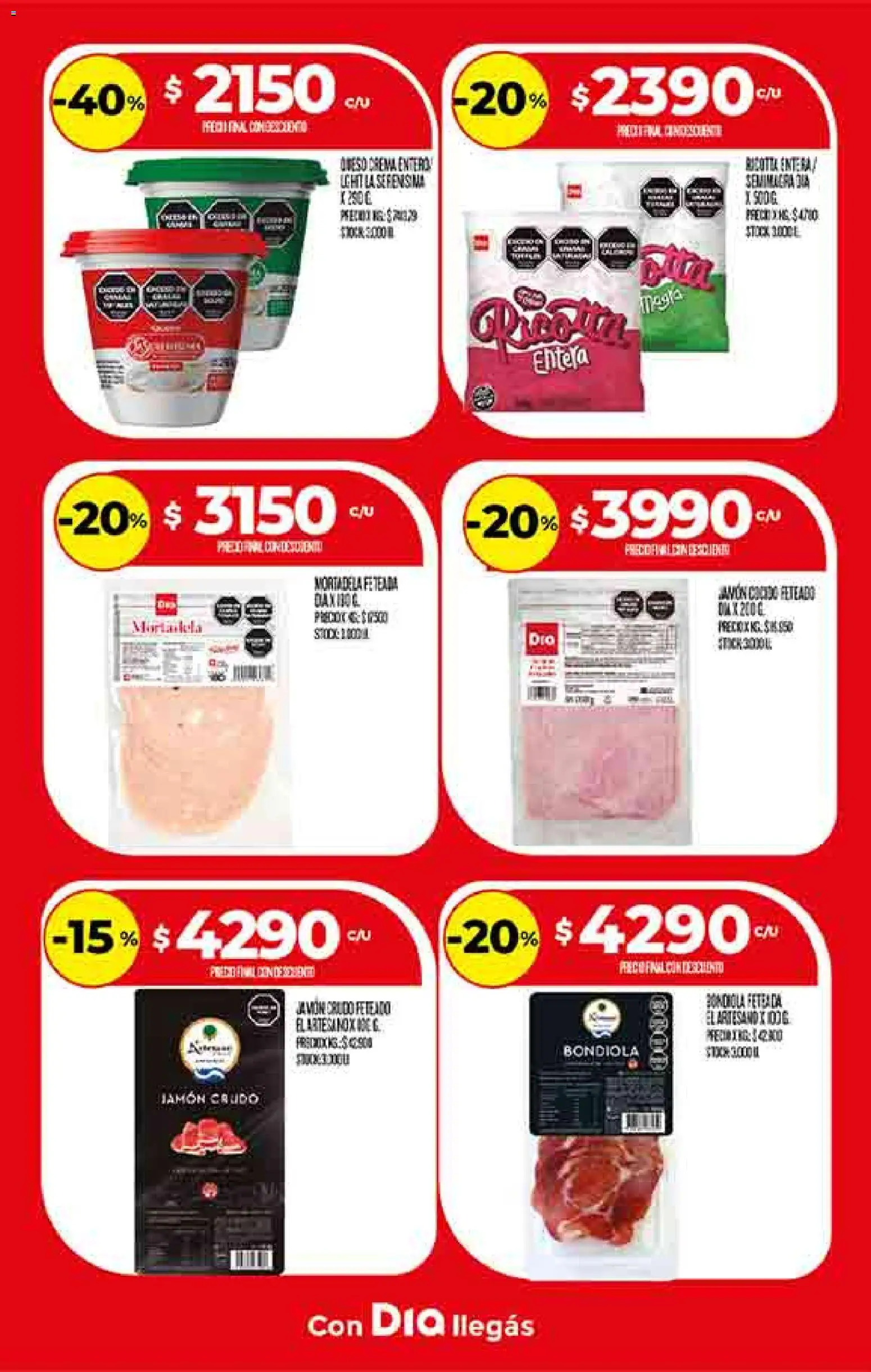 Supermercado DIA Ofertas │ válido desde el 19.11.2025 | Página: 12 | Productos: Jamón crudo, Mortadela, Jamón, Crema
