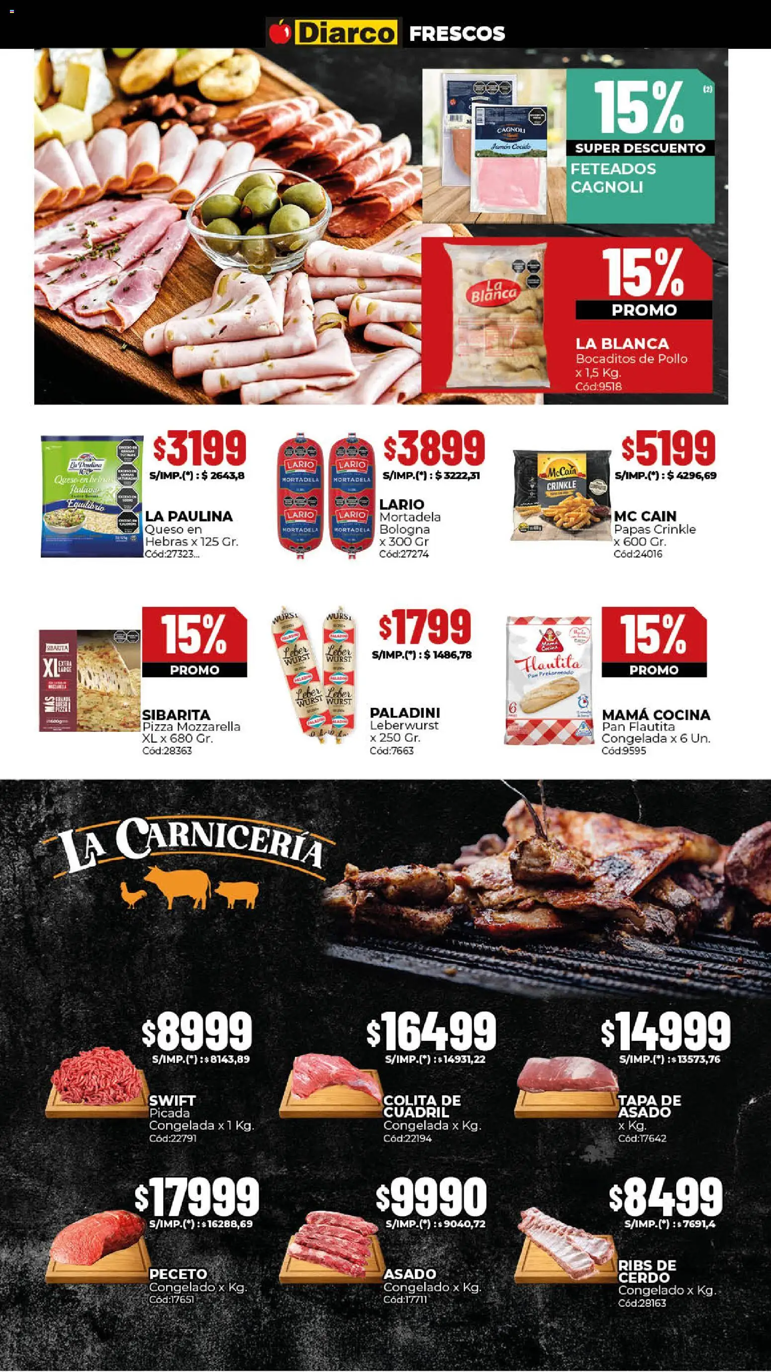 Diarco ofertas │ válido desde el 19.01.2026 | Página: 10 | Productos: Jamón cocido, Queso, Jamón, Cerdo