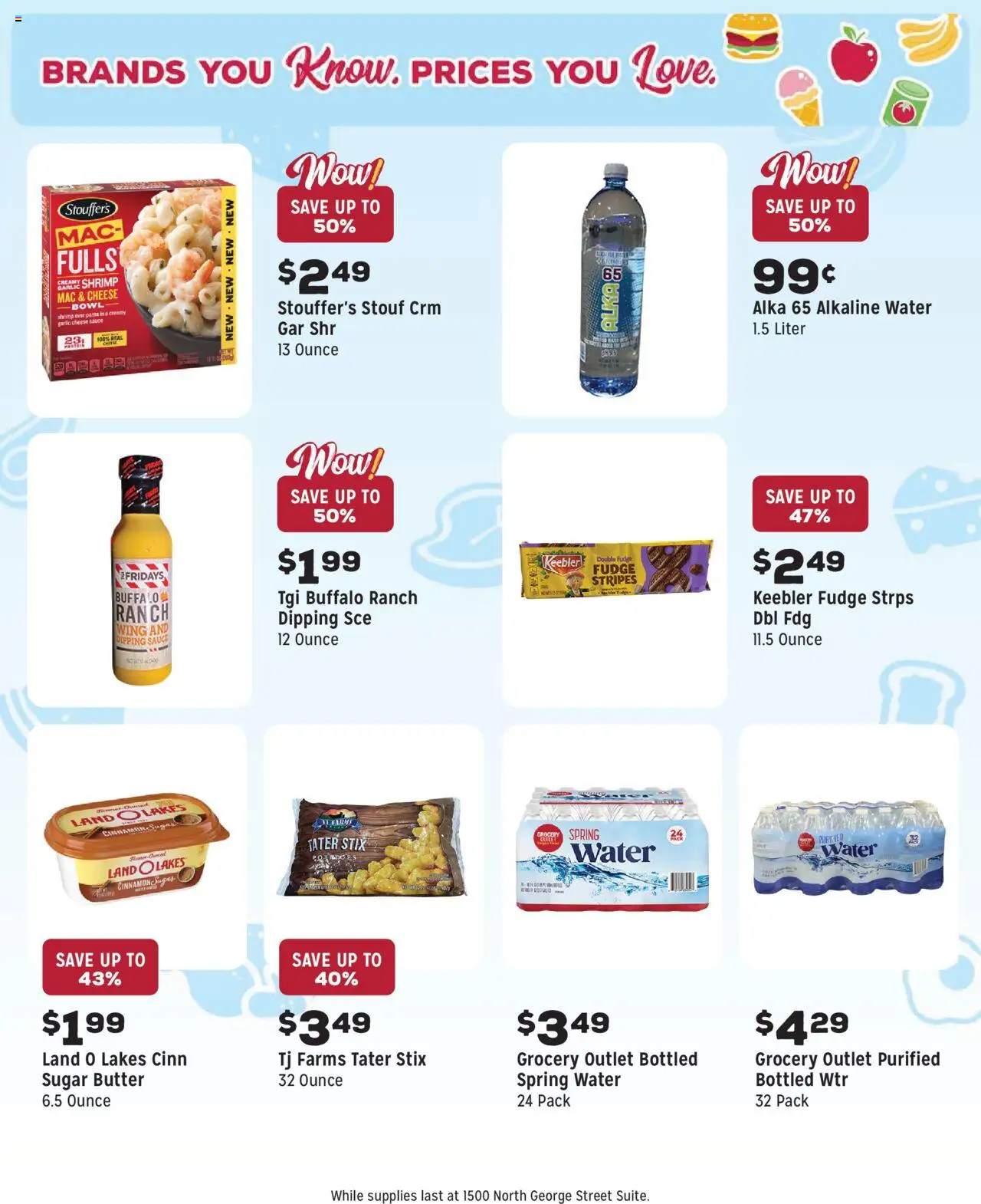 Grocery Outlet Weekly Ad - PA - valid from 10.09.2025 | Page: 4 | Products: Butter, Cheese, Sugar, Garlic