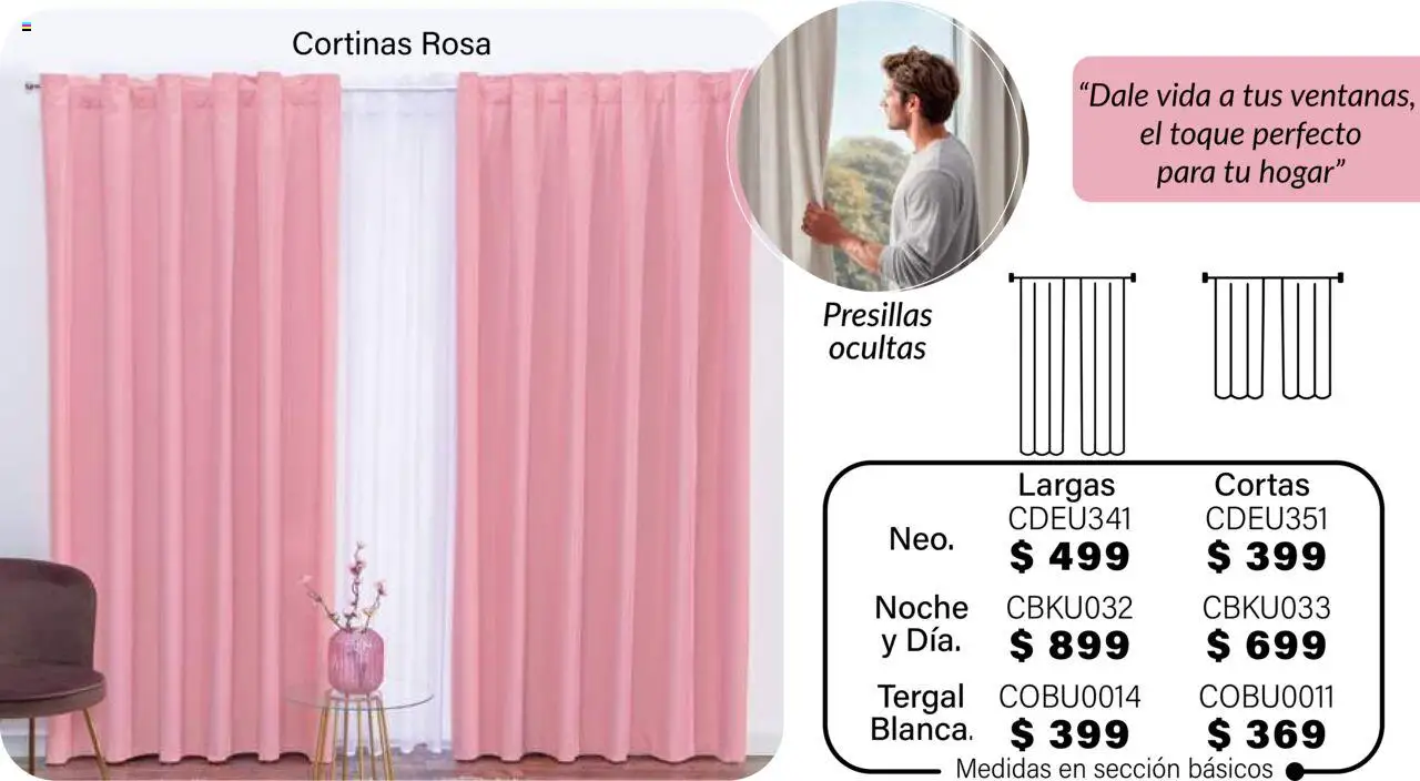 Nuevas ofertas de Colchas Concord válidas en toda la República Mexicana desde el 01.08.2025. ¡Encuentra las mejores ofertas en Colchas Concord - Catálogo! | Página: 188 | Productos: Cortinas