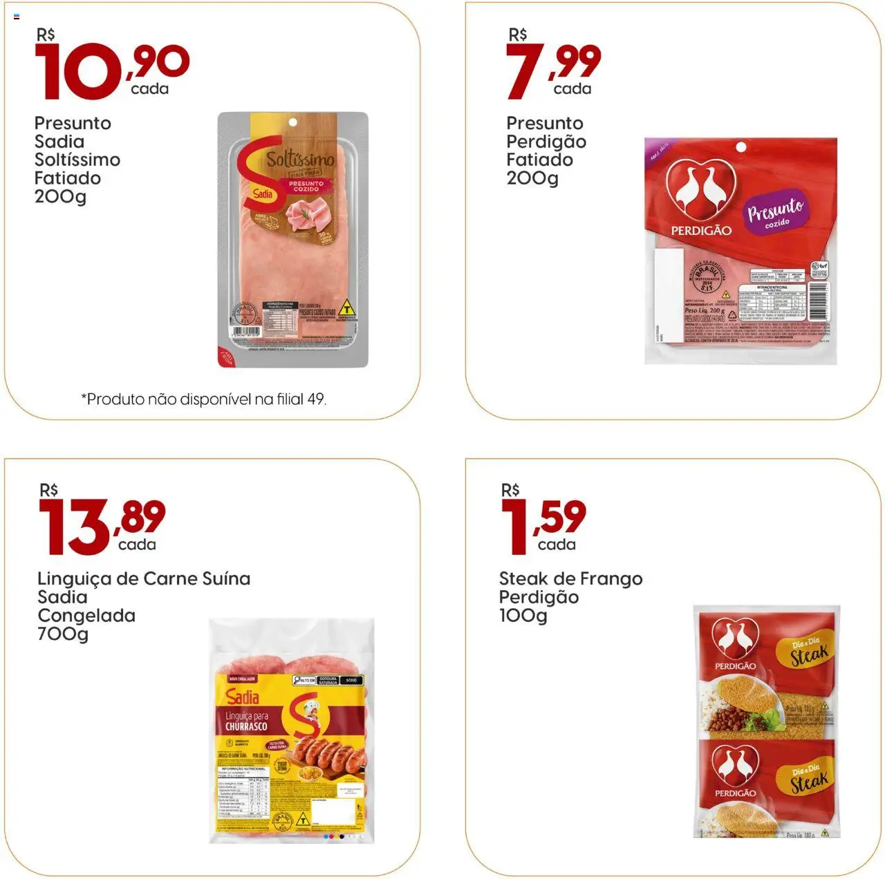 Rissul Folheto - válido de 16.10.2025 | Página: 2 | Produtos: Linguiça, Presunto, Carne, Frango