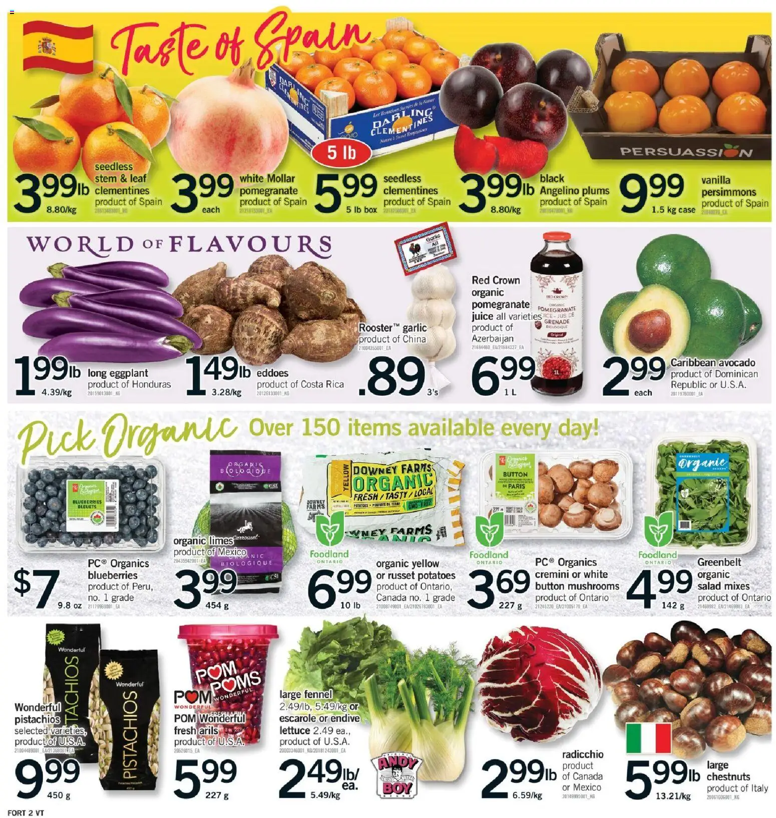 Fortinos flyer valid from 04.12.2025 | Page: 3 | Products: Potatoes, Case, Box, Juice