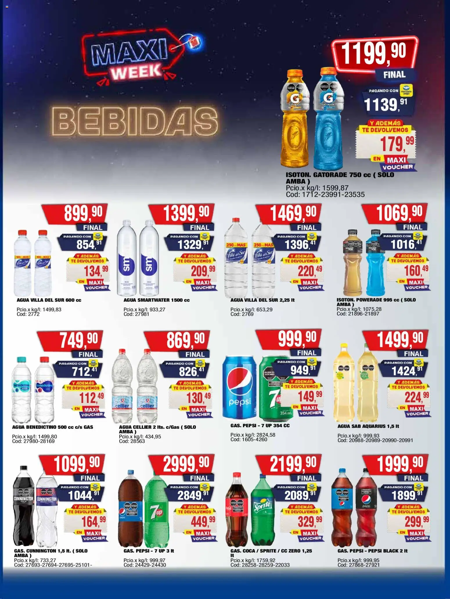 Maxiconsumo ofertas │ válido desde el 10.11.2025 | Página: 27 | Productos: Agua, Té