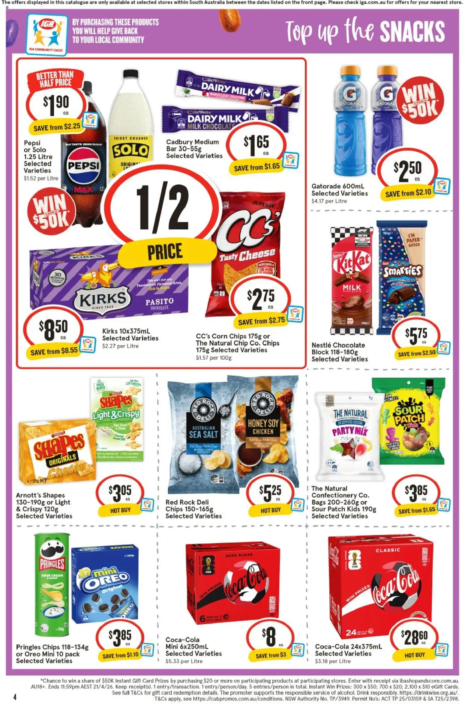 IGA catalogue - valid from 18.03.2026 | Page: 4 | Products: Bread, Beef, Steak