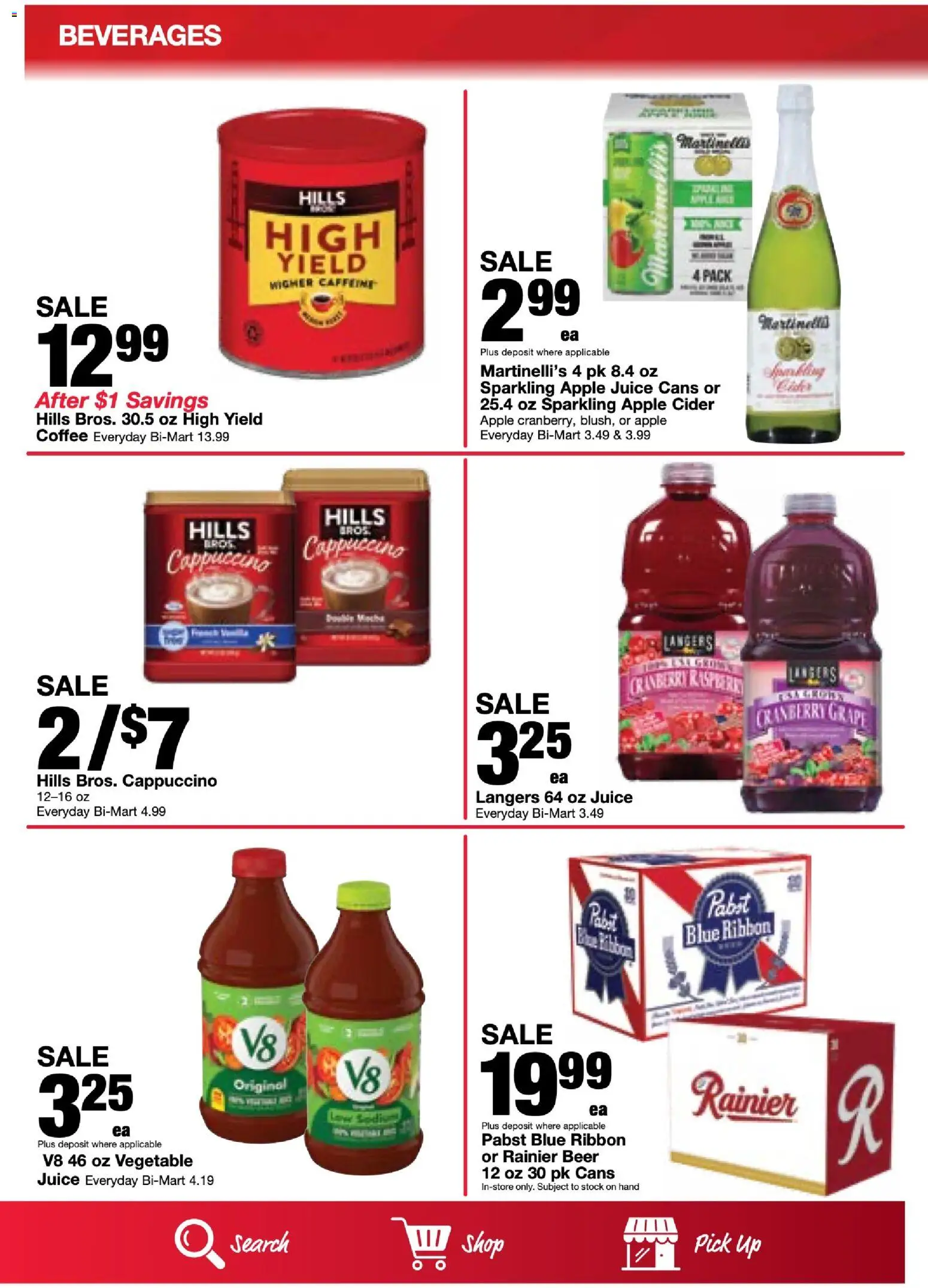 Bi-Mart Weekly Ad - valid from 20.01.2026 | Page: 17 | Products: Cider, Coffee, Juice, Beer