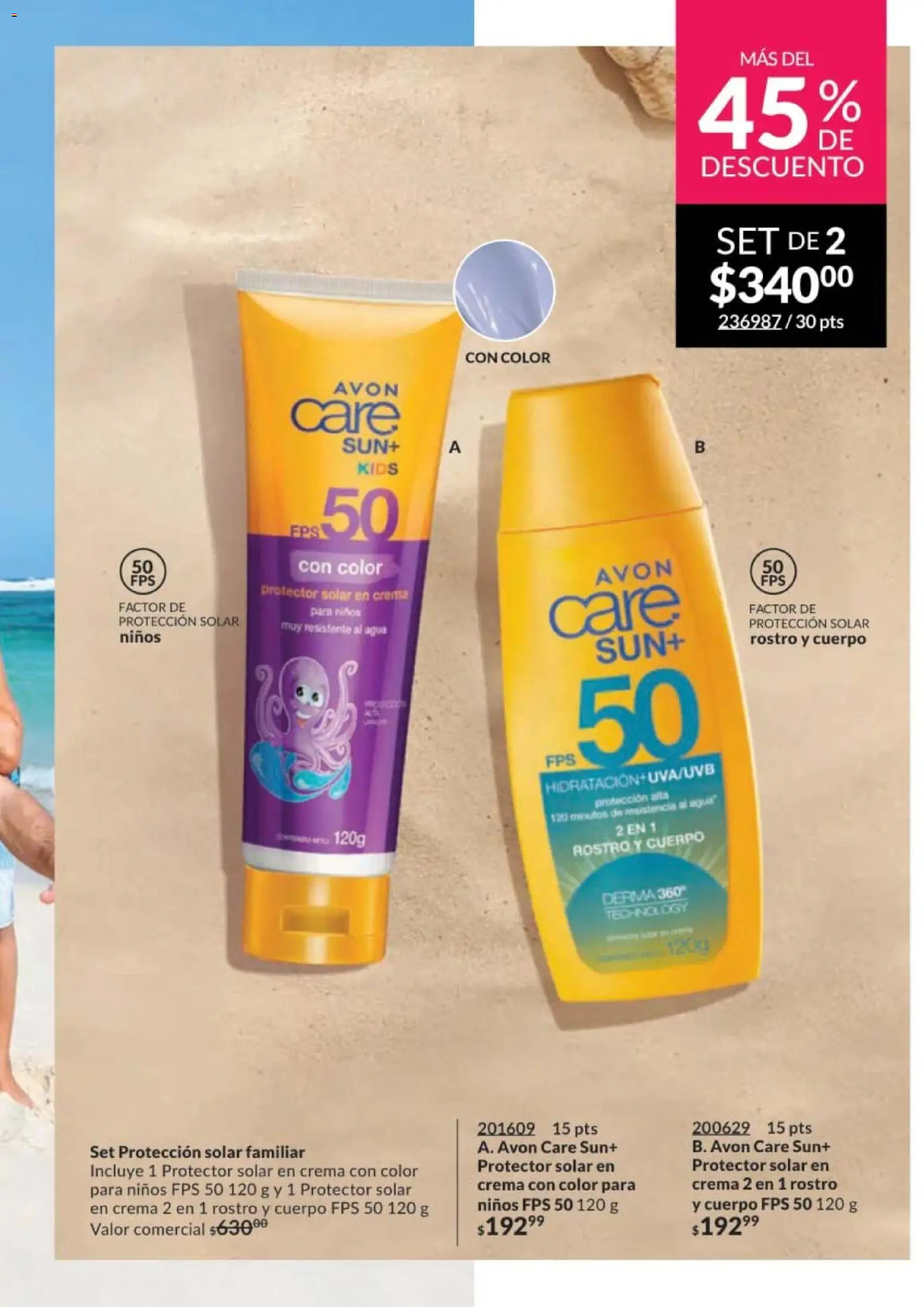 Nuevas ofertas de AVON válidas en toda la República Mexicana desde el 10.01.2026. ¡Encuentra las mejores ofertas en AVON campaña 2 2026! | Página: 167 | Productos: Crema, Agua, Protector solar
