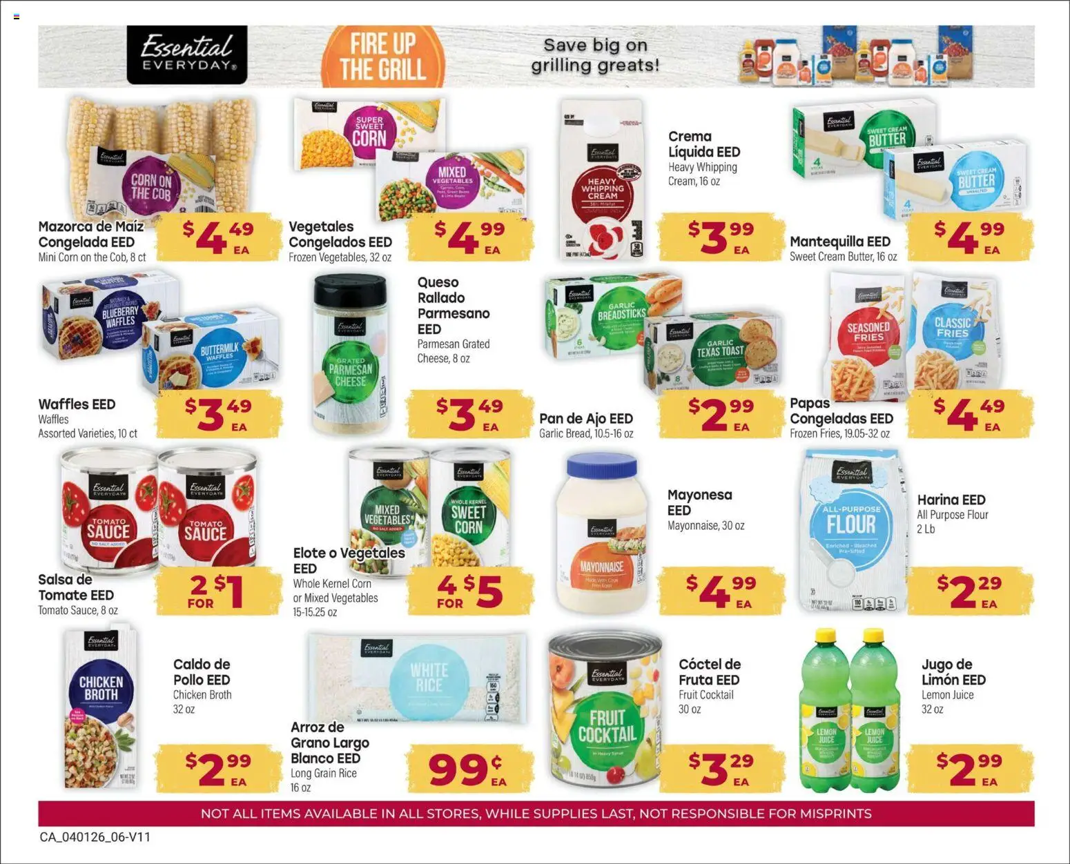 Cardenas Monthly Ad - valid from 01.04.2026 | Page: 6 | Products: Corn, Vegetables, Sauce, Garlic