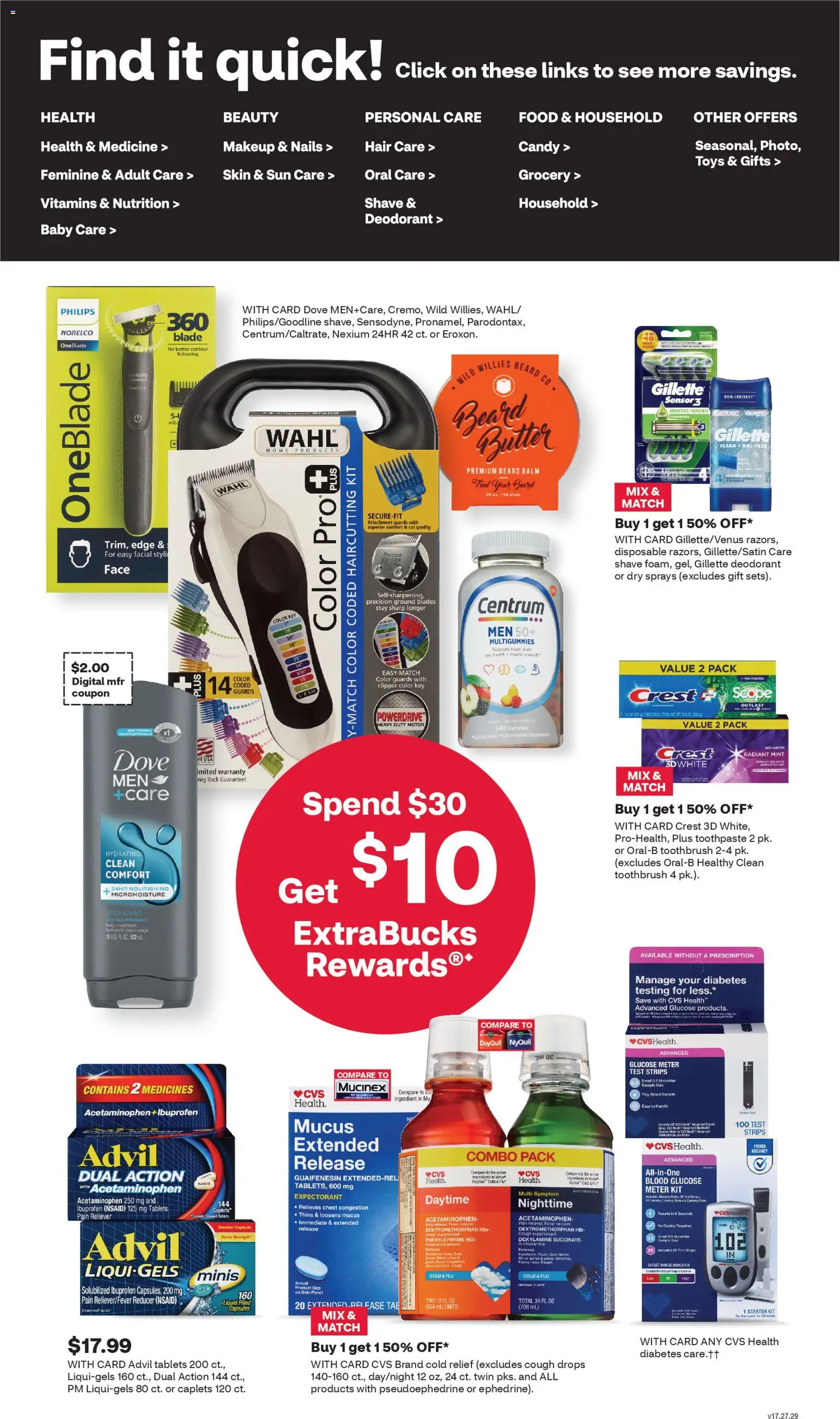 CVS Pharmacy Weekly Ad - CT - valid from 09.11.2025 | Page: 3 | Products: Glucose, Toothpaste, Toothbrush, Starter