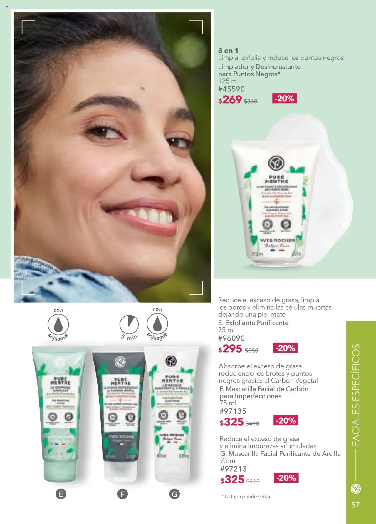Nuevas ofertas de Yves Rocher válidas en toda la República Mexicana desde el 07.10.2025. ¡Encuentra las mejores ofertas en Yves Rocher - Campaña 14 2025! | Página: 57 | Productos: Limpiador, Mate, Mascarilla
