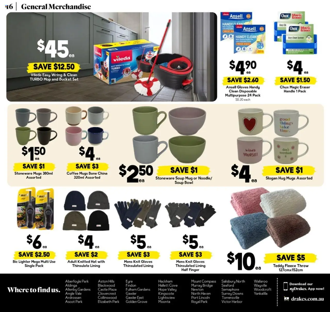 Drakes catalogue - valid from 02.07.2025 | Page: 16 | Products: Bucket, Mop, Coffee, Soup