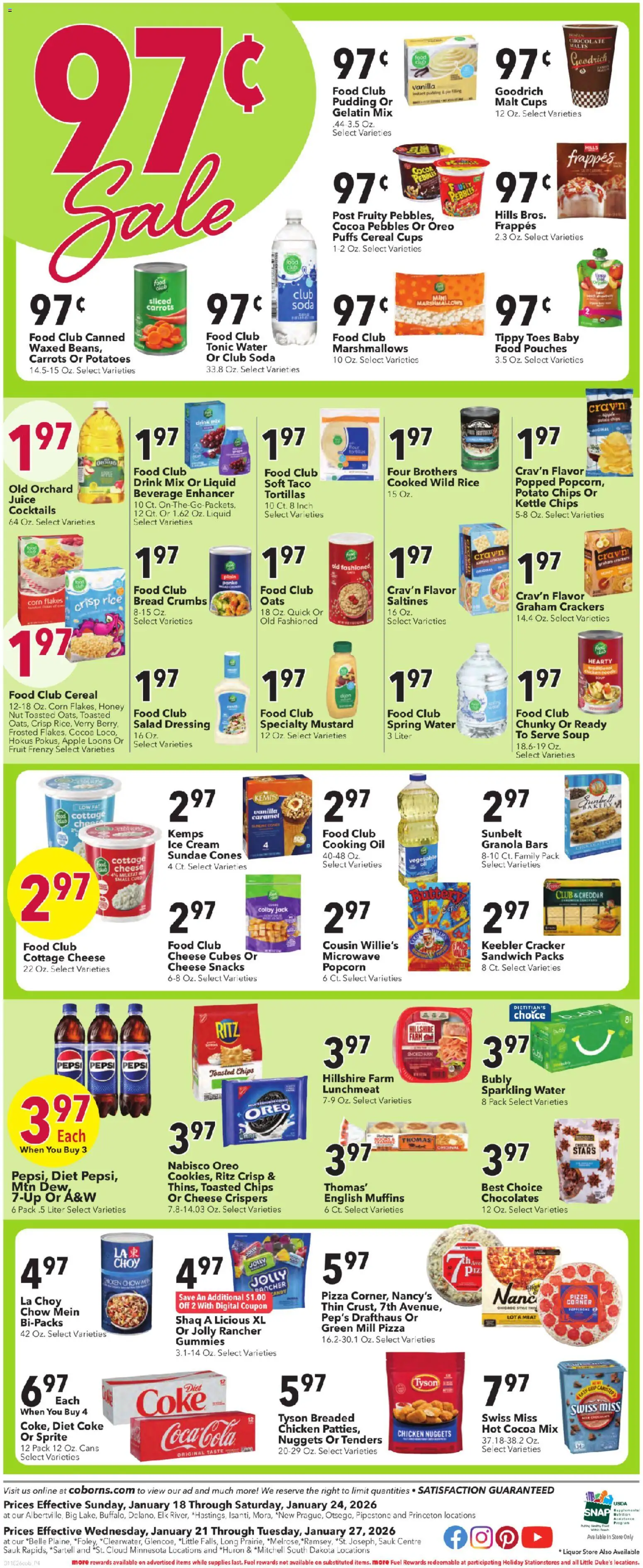 Coborn's Weekly Ad - valid from 21.01.2026 | Page: 6 | Products: Oil, Ham, Juice, Suit
