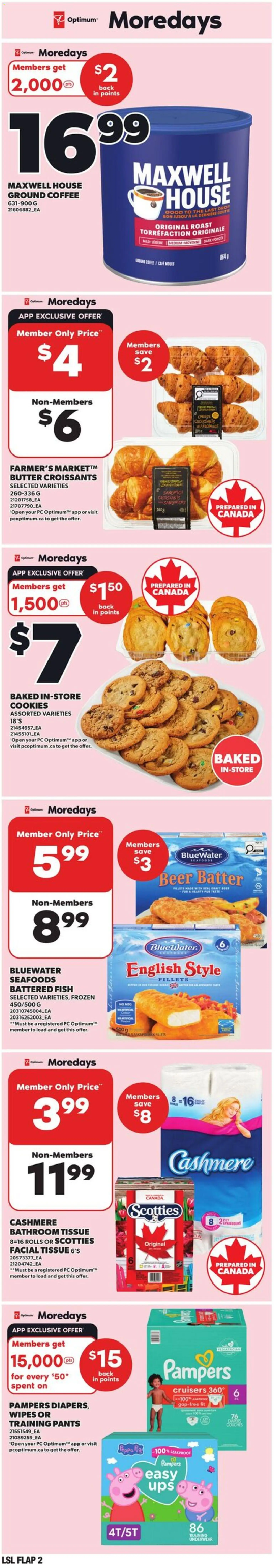 Loblaws flyer valid from 19.03.2026 | Page: 2 | Products: Cookies, PC, Pants, Beer