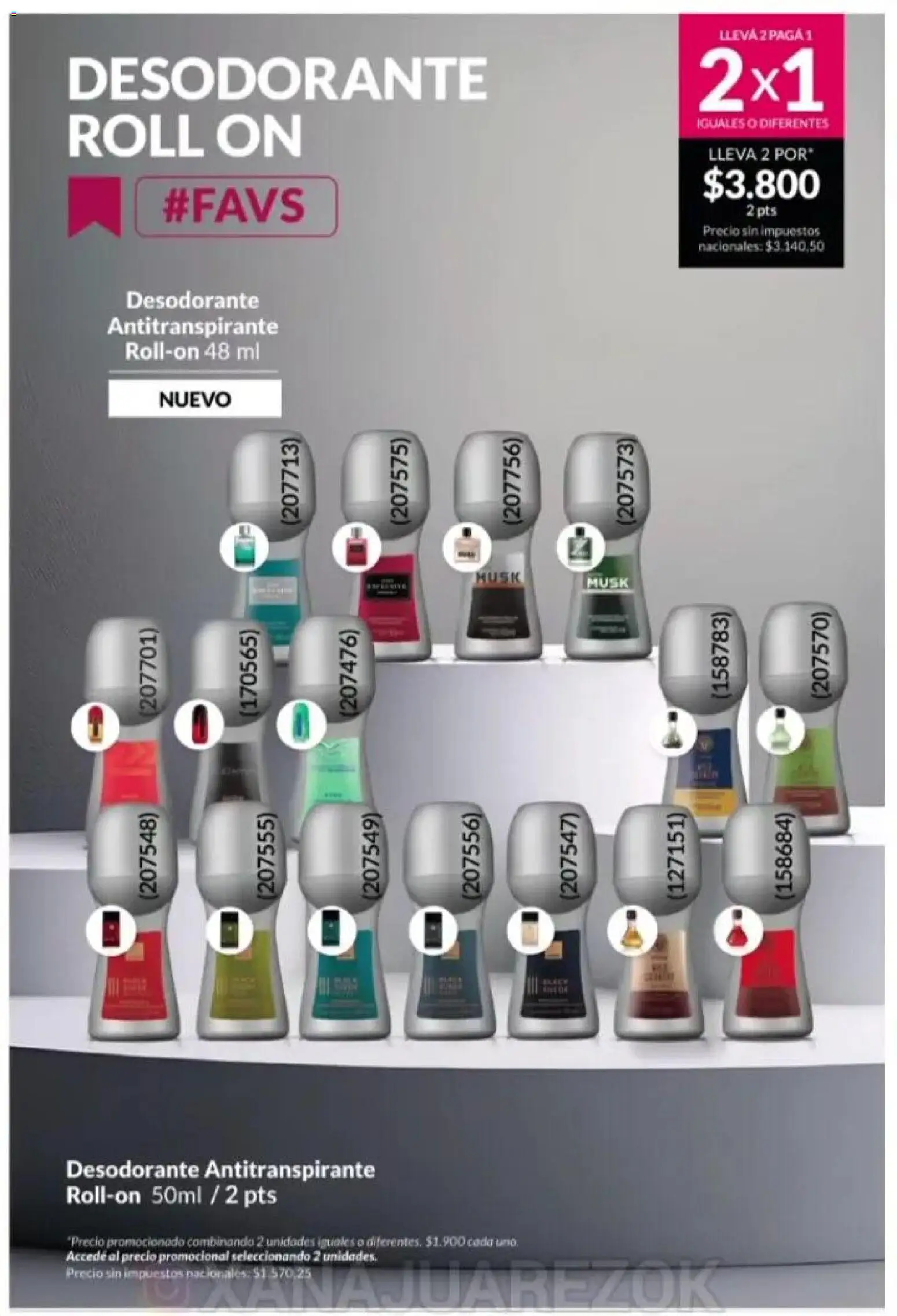 Catálogo AVON Campaña 1/2026 │ válido desde el 01.01.2026 | Página: 152 | Productos: Desodorante, Antitranspirante