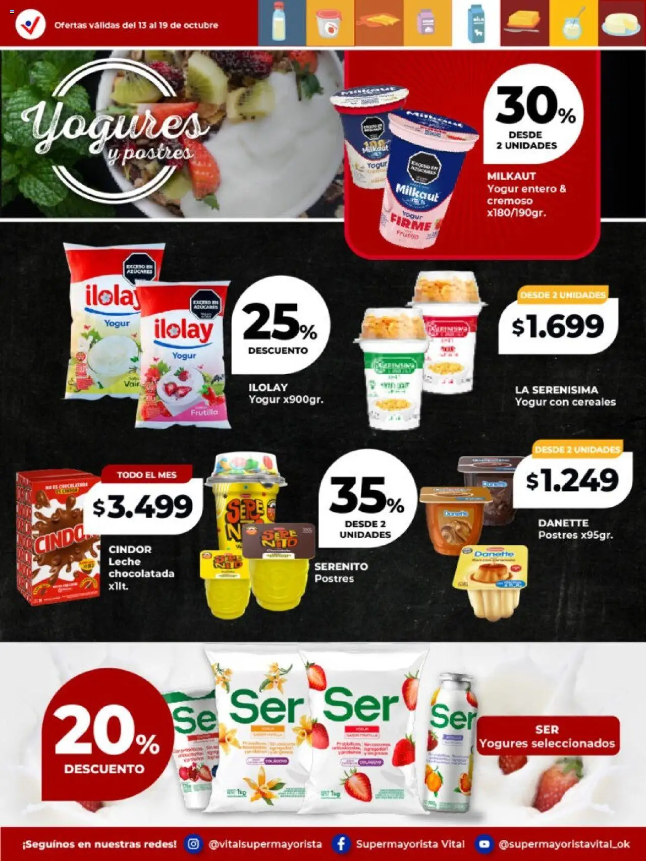Vital - Especial de frescos - Avellaneda │ válido desde el 13.10.2025 | Página: 6 | Productos: Frutilla, Leche, Yogur, Cereales