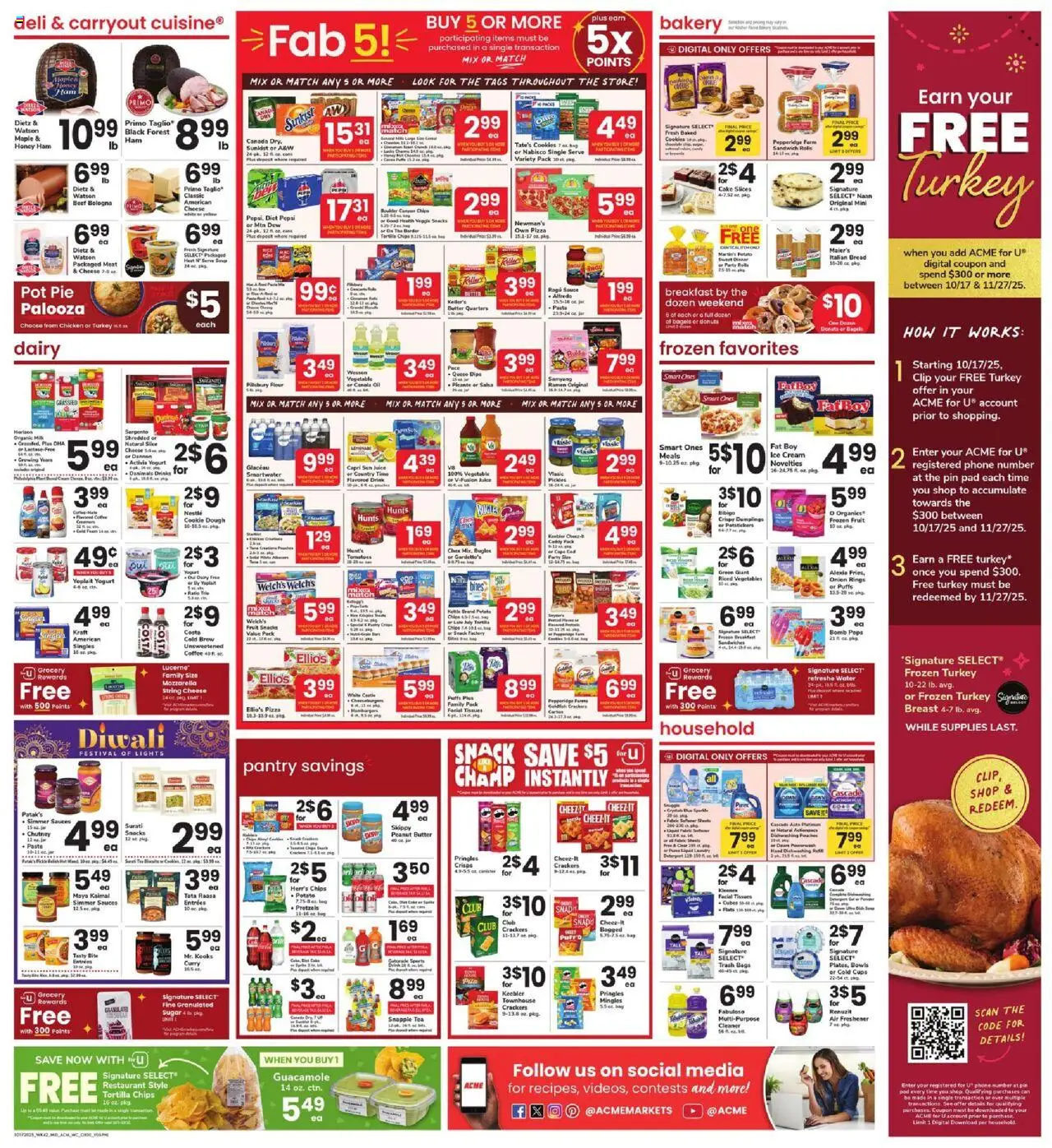 Acme Weekly Ad - valid from 17.10.2025 | Page: 2 | Products: Bread, Pizza, Juice, Pasta