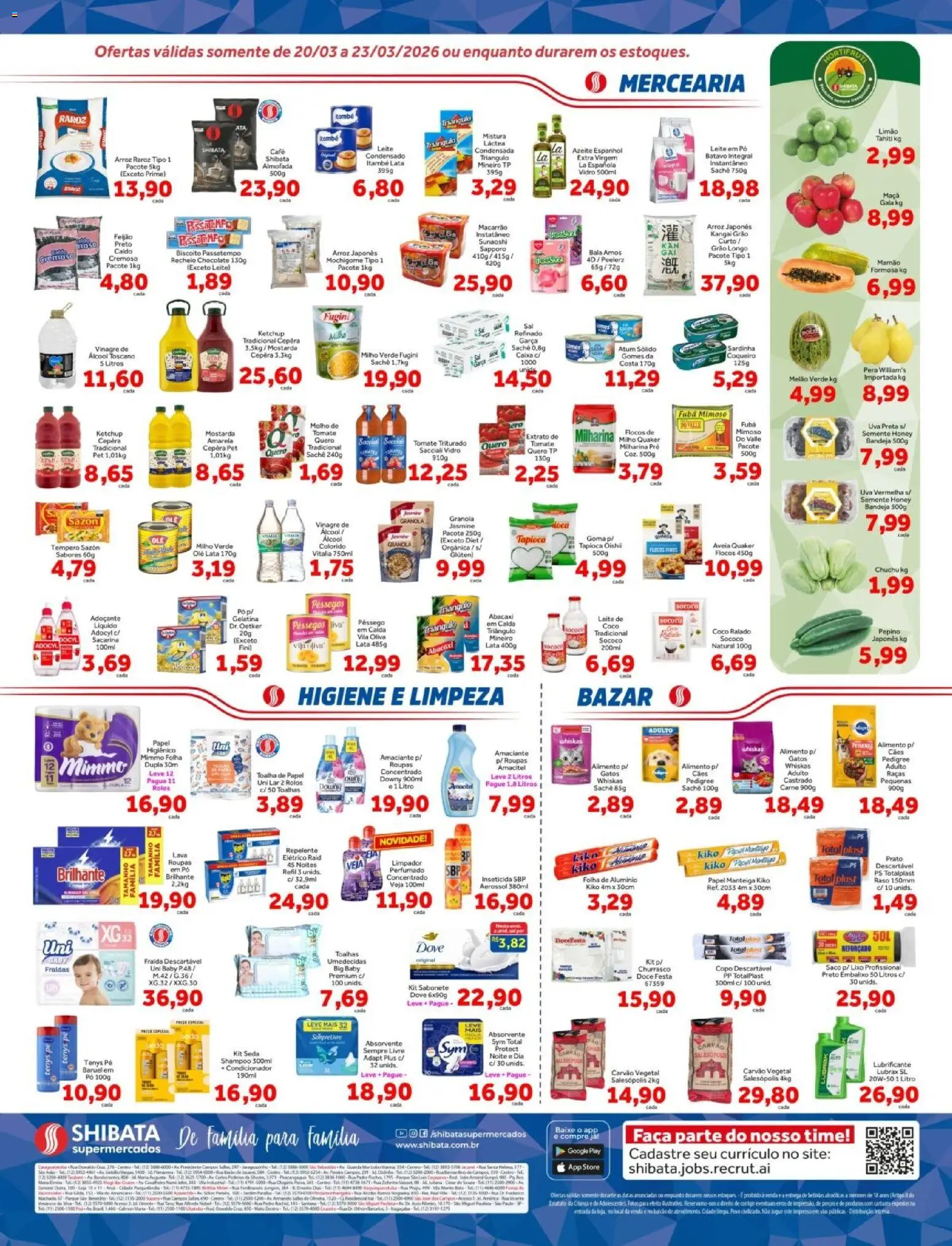Shibata Folheto - válido de 20.03.2026 | Página: 2 | Produtos: Shampoo, Milho verde, Faca, Granola