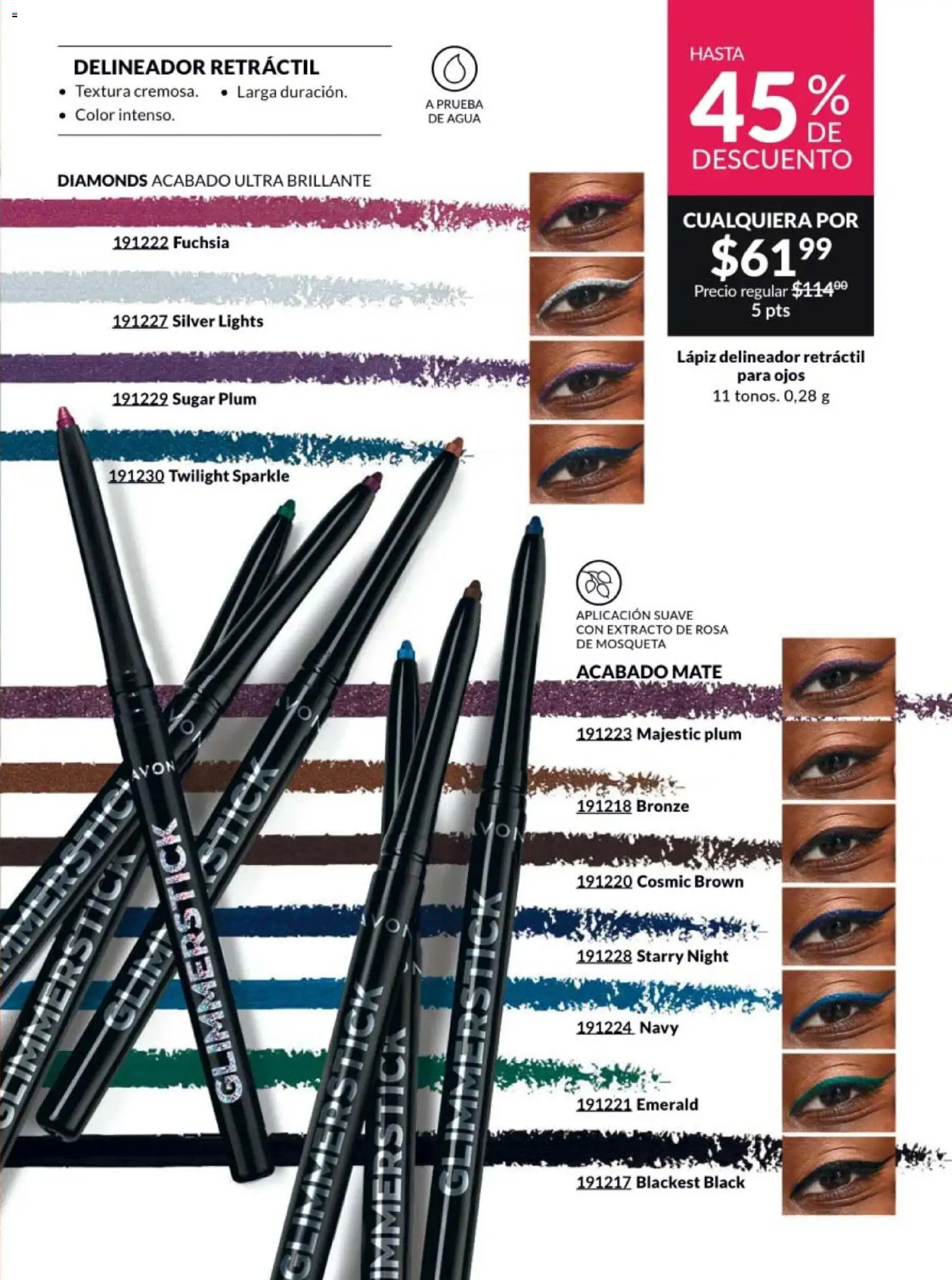 Nuevas ofertas de AVON válidas en toda la República Mexicana desde el 20.02.2026. ¡Encuentra las mejores ofertas en AVON campaña 4 2026! | Página: 15 | Productos: Agua, Mate, Delineador