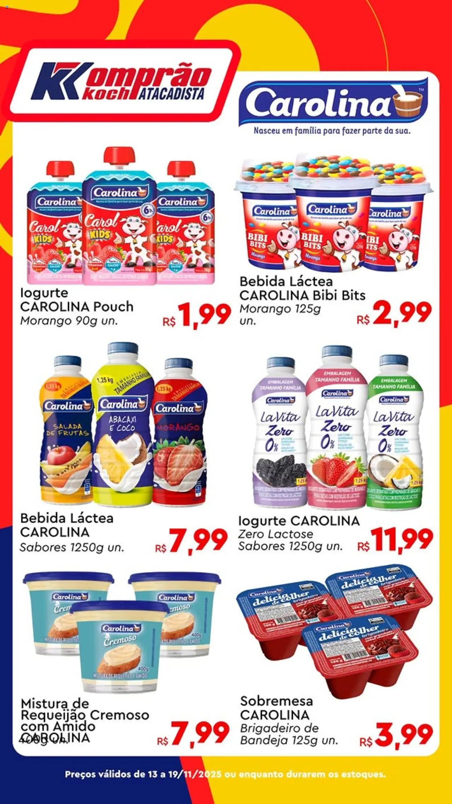 Komprao Atacadista Folheto - válido de 13.11.2025 | Página: 1 | Produtos: Salada, Bebida, Bandeja, Requeijão