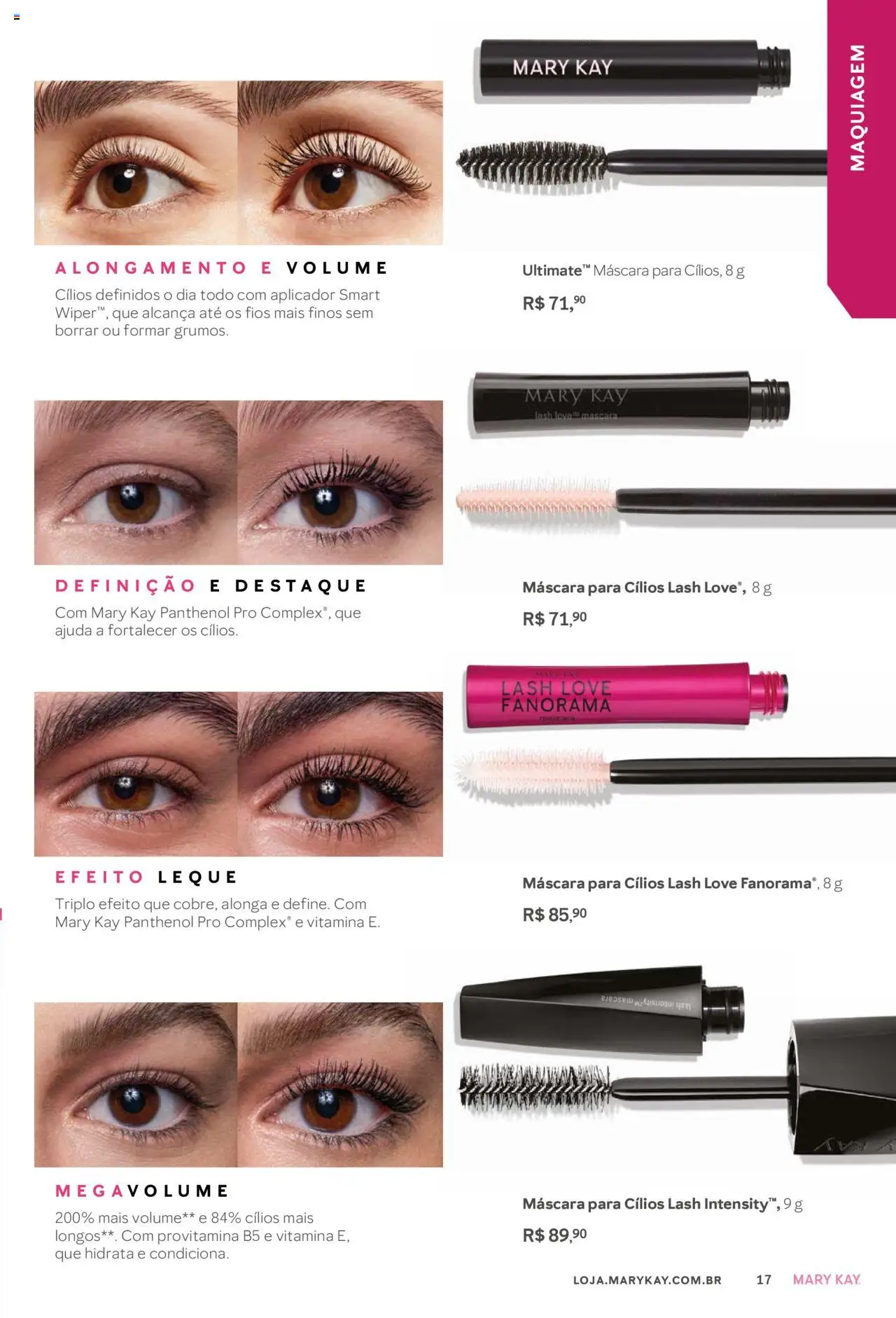 Mary Kay Folheto - válido de 01.10.2025 | Página: 17 | Produtos: Maquiagem, Máscara para cílios