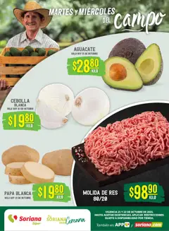 Vista previa de Soriana - Martes y Miércoles del Campo Súper: Ags, Nay, Jal, Qro, Col, Mich, Gto, Hgo, Tlax, Mor, Pue, Gro, Oax, Edo. de Mex, Vall, nuevo folleto de la tienda, válido en México a partir del 21.10.2025