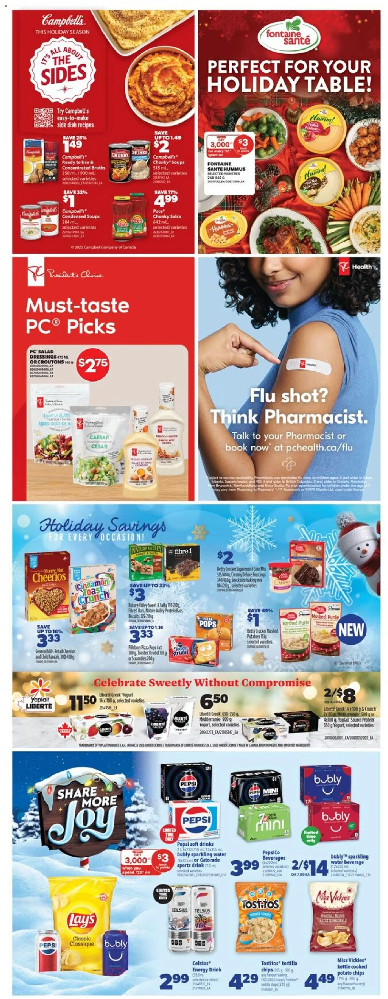 Real Canadian Superstore flyer valid from 11.12.2025 | Page: 40 | Products: Chips, Salad, Table, Pizza