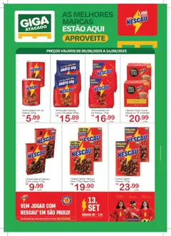 GIGA Atacado - Ofertas Nescau - Pré-Visualização do folheto da loja GIGA Atacado, válido de 05.09.2025